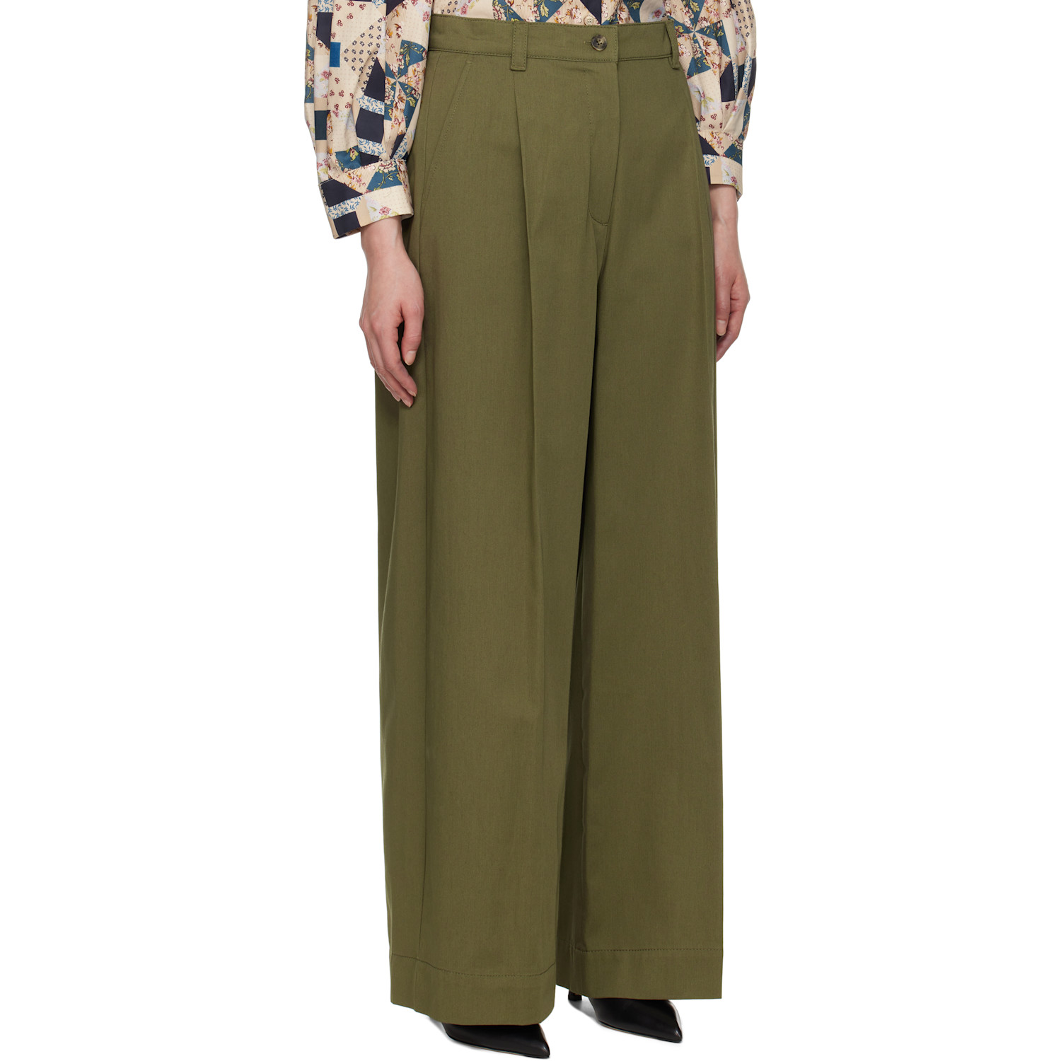  Weekend Max Mara Khaki Nebbie Trousers 