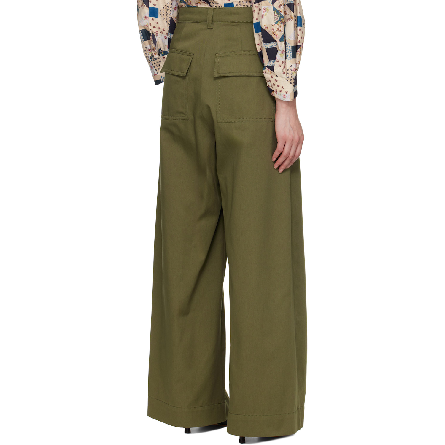  Weekend Max Mara Khaki Nebbie Trousers 