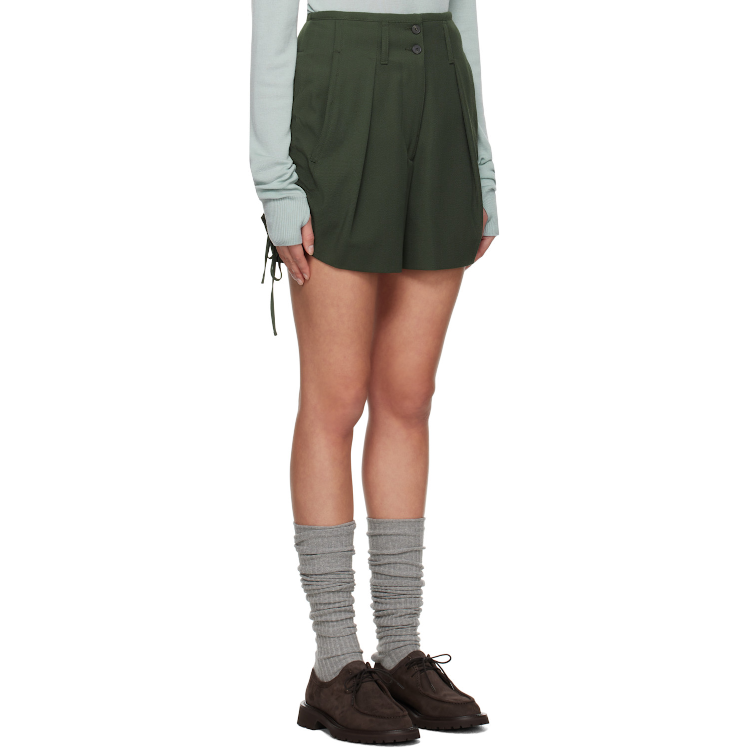  Weekend Max Mara Khaki Aereo Shorts 
