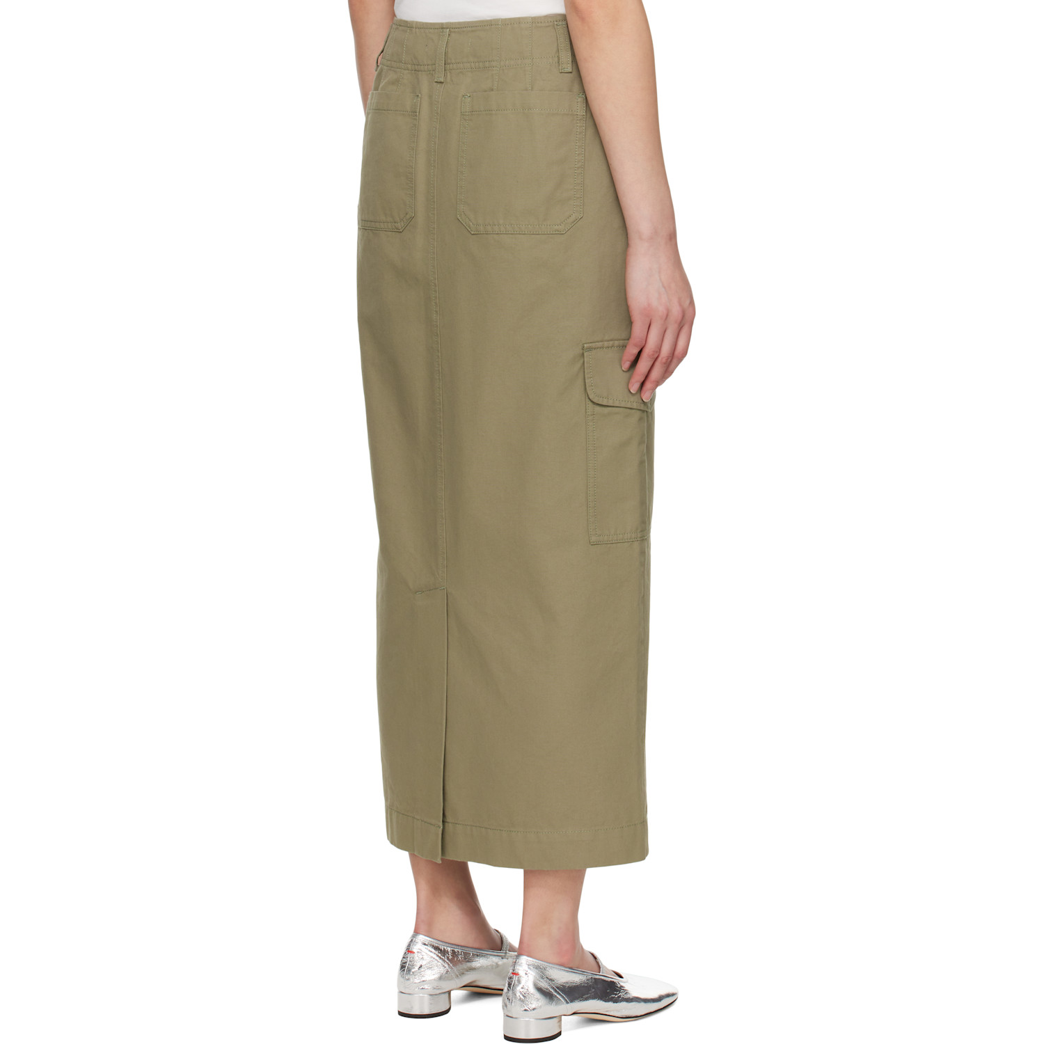  Weekend Max Mara Green Calais Midi Skirt 