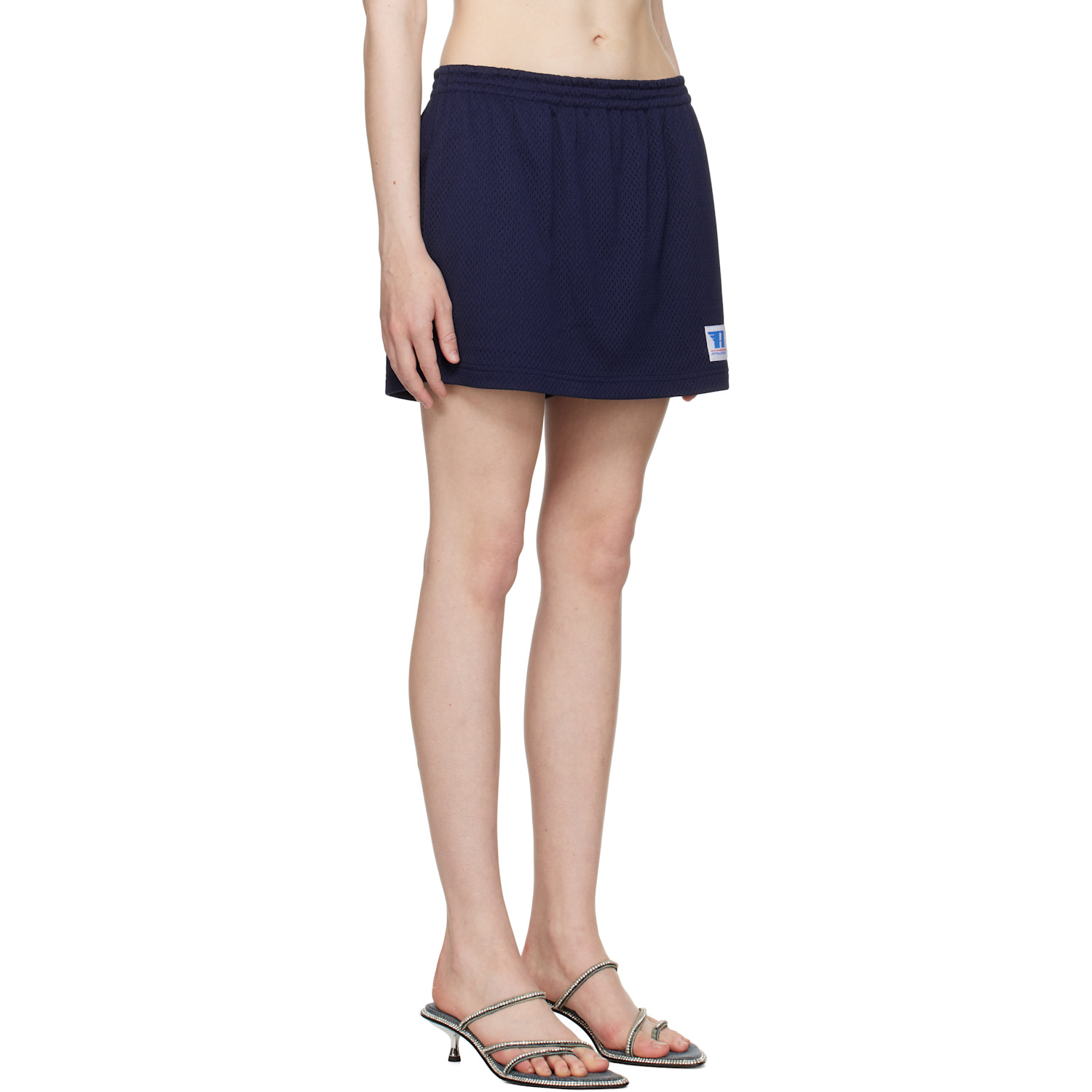  Alexander Wang Navy Deconstructed Athletic Mesh Skort 