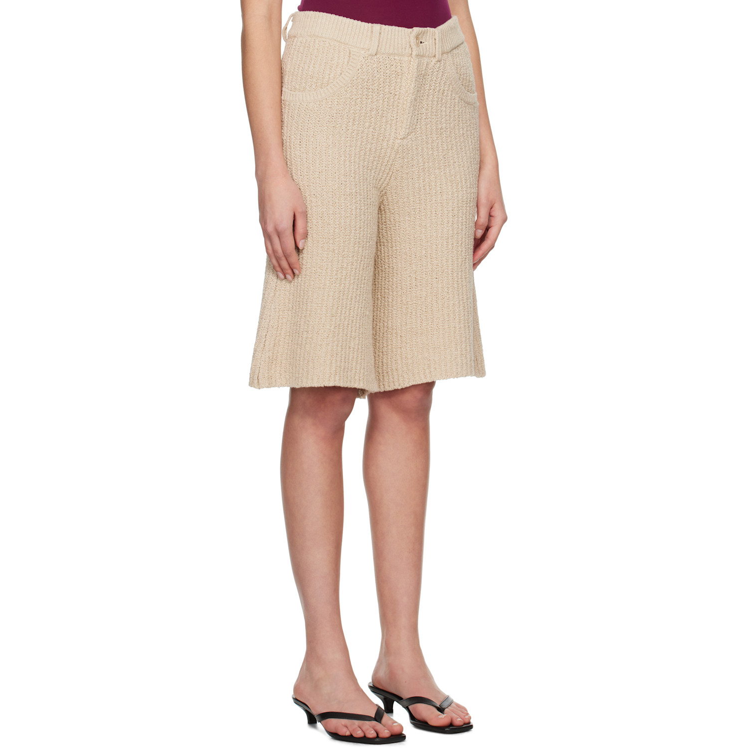  Aya Muse Beige Cae Shorts 