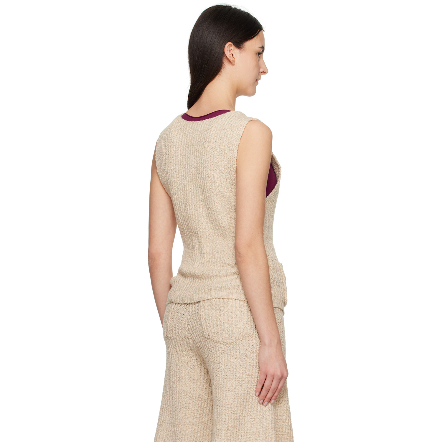  Aya Muse Beige Cae Vest 