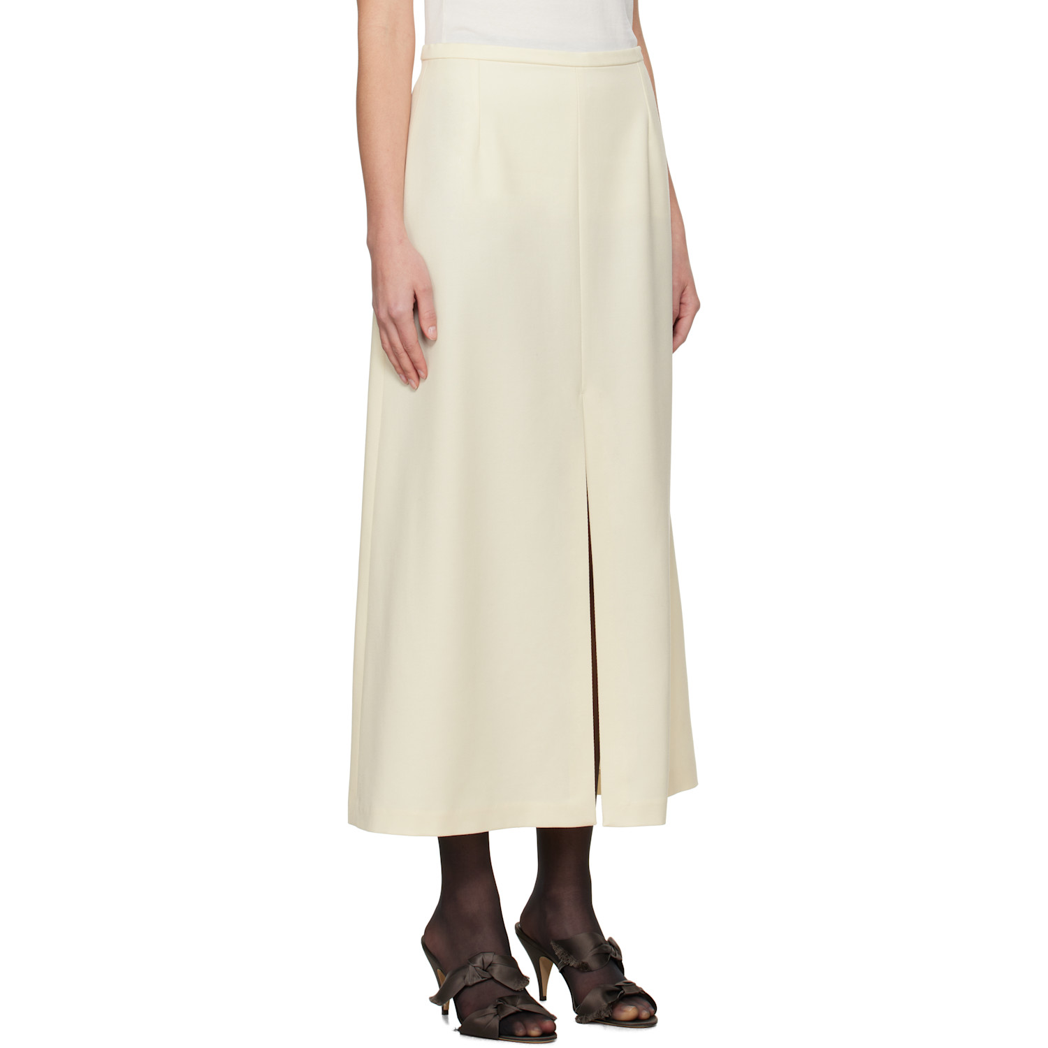  La Collection Off-white Donna Midi Skirt 