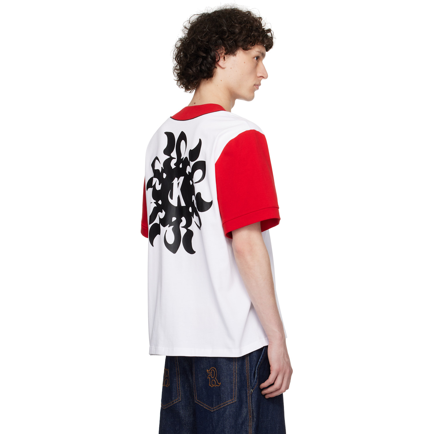  Kusikohc Red & White Baseball Shirt 