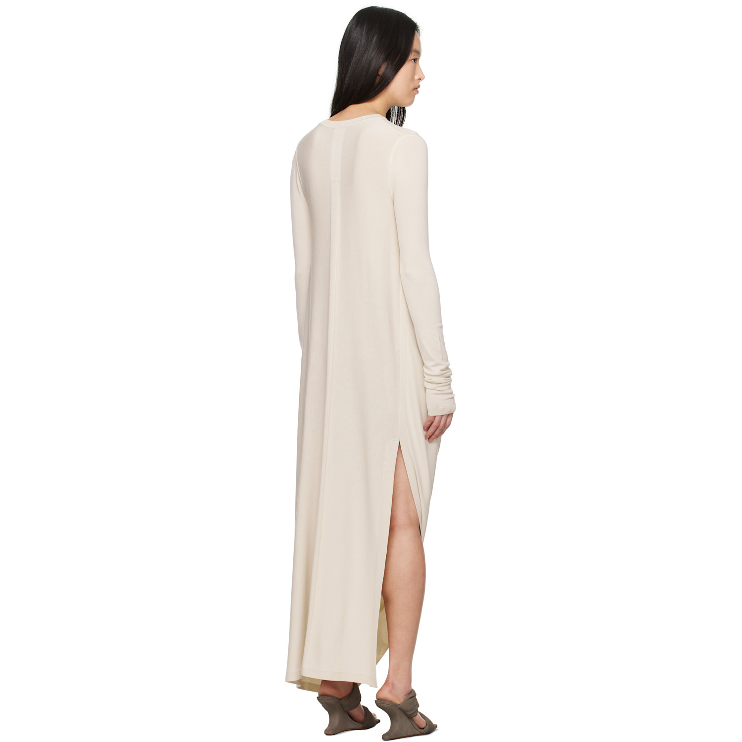  Rick Owens Off-white Hollywood Twisted Midi Dress 