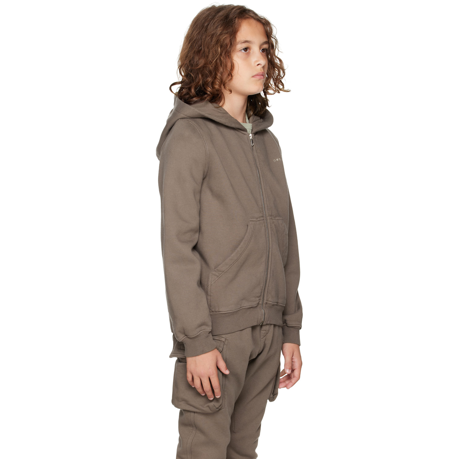  Rick Owens Kids Gray Hollywood Jason's Hoodie 