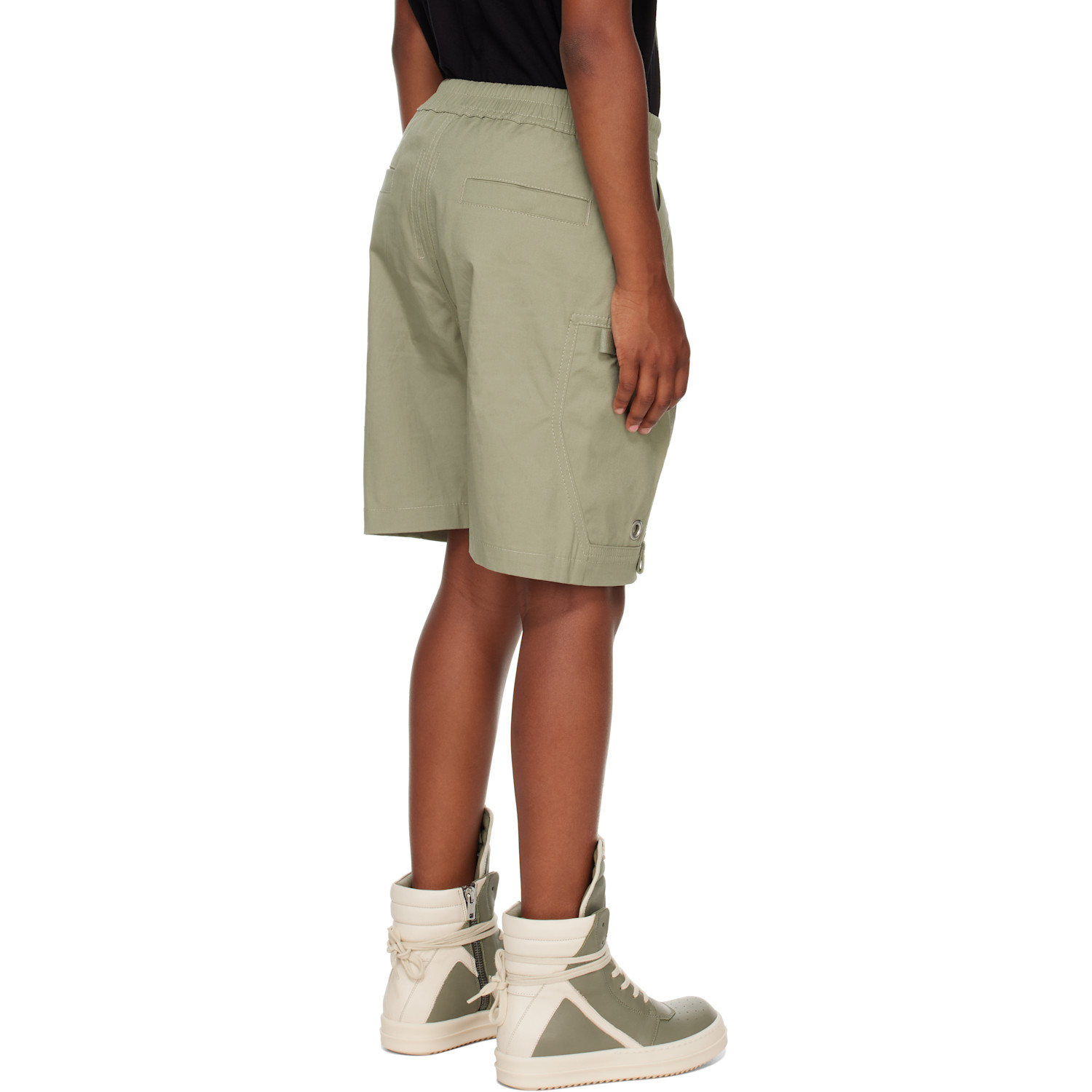  Rick Owens Kids Khaki Hollywood Bauhaus Shorts 