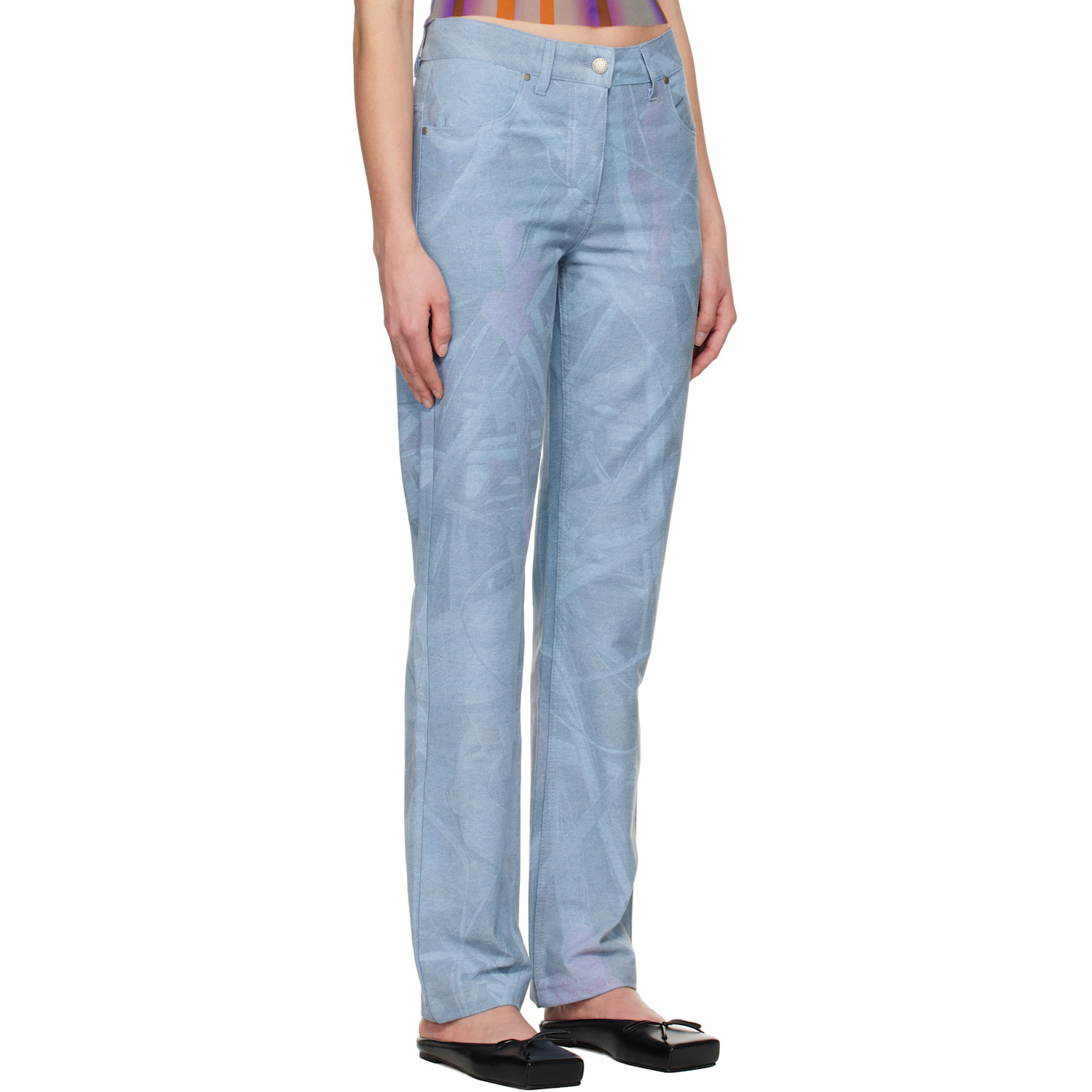  Serapis Blue Scrap Yard Fitted Jeans 