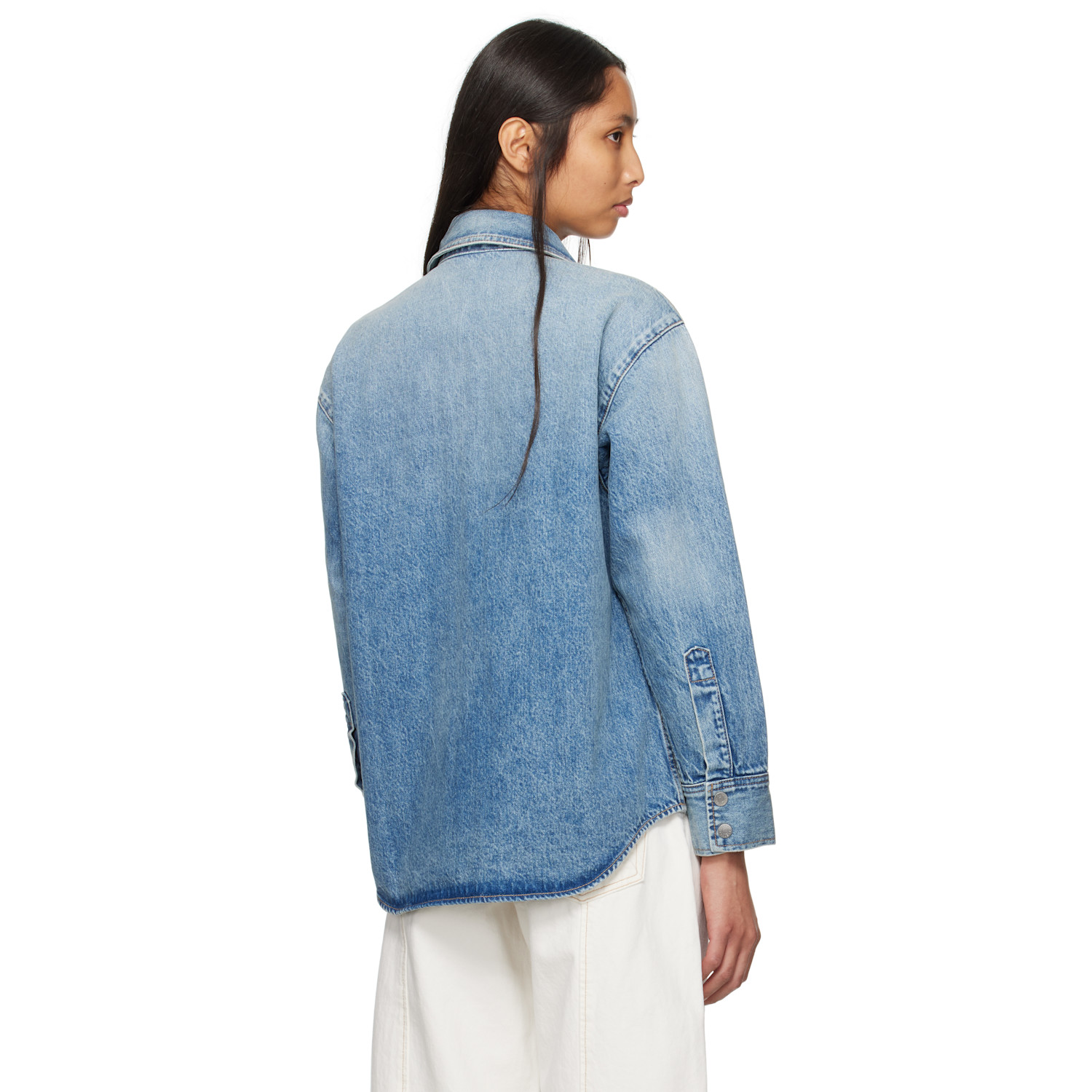  Slvrlake Blue Overland Denim Shirt 