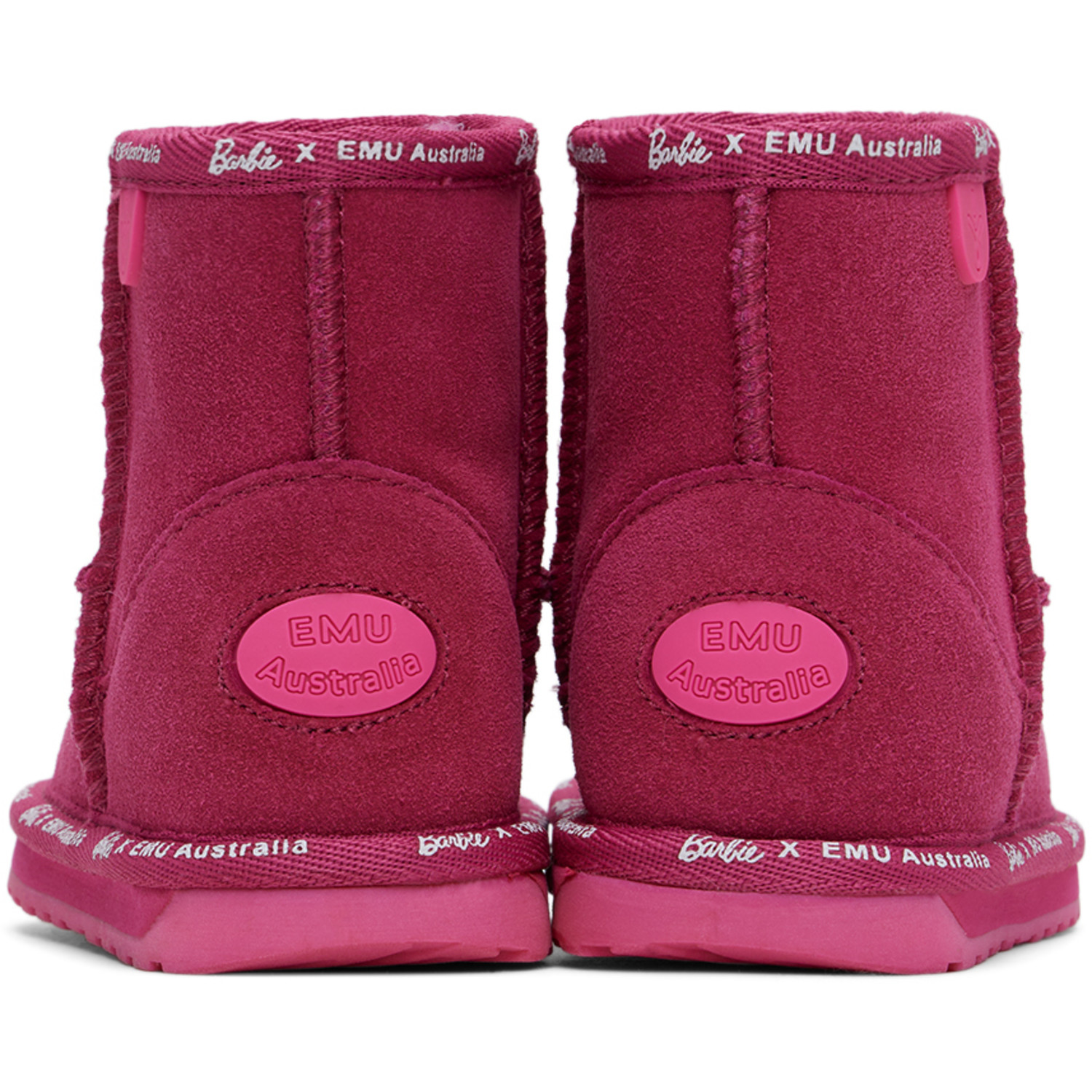  Emu Australia Kids Pink Barbie Wallaby Mini Boots 