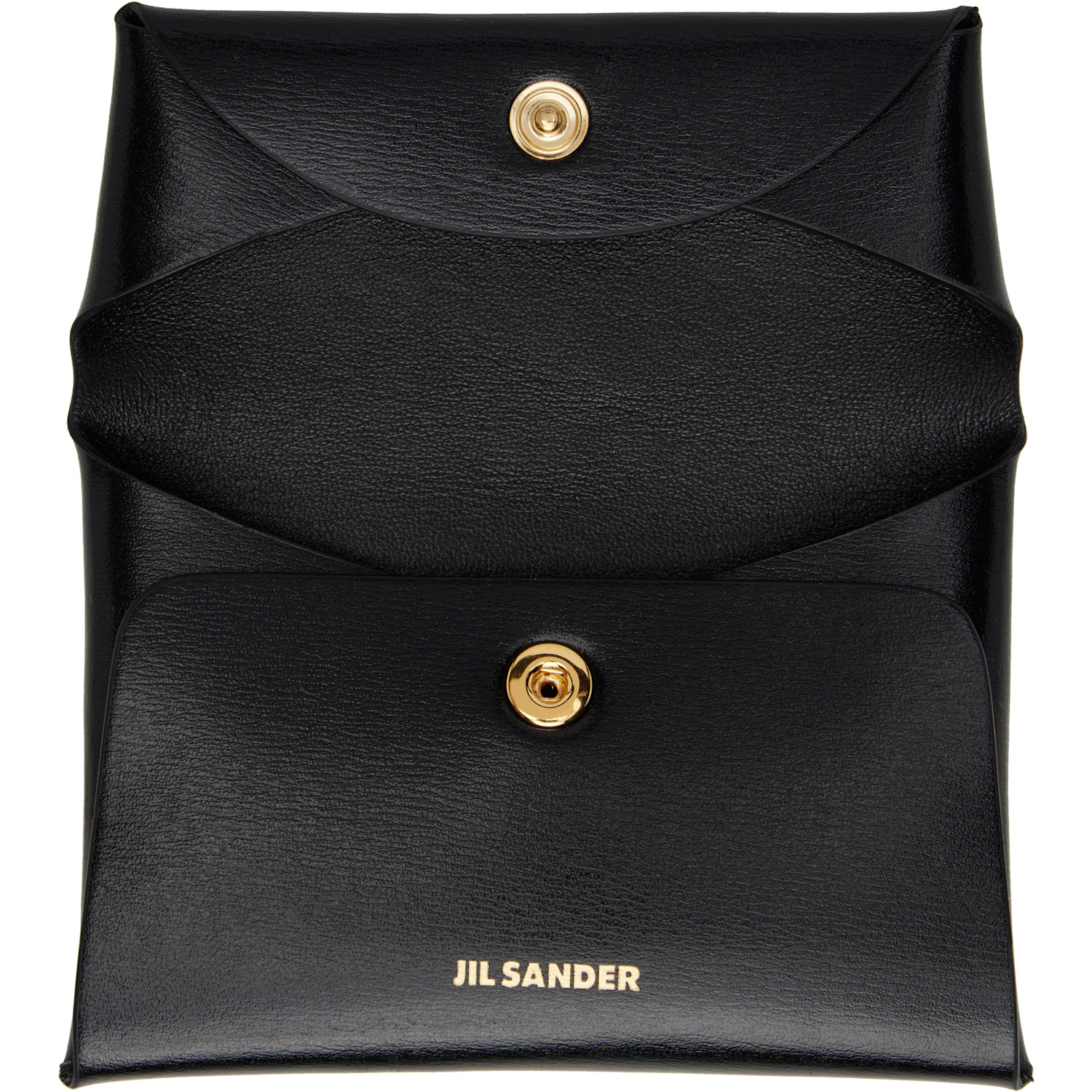  Jil Sander Black Envelope Coin Pouch 