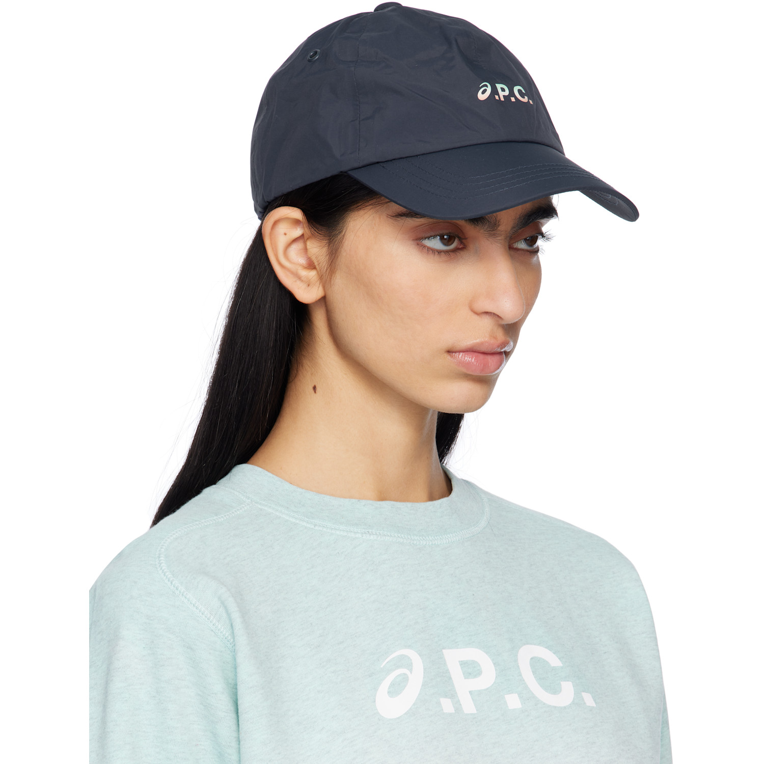 A.p.c. Navy Asics Edition Charlie Baseball Cap 