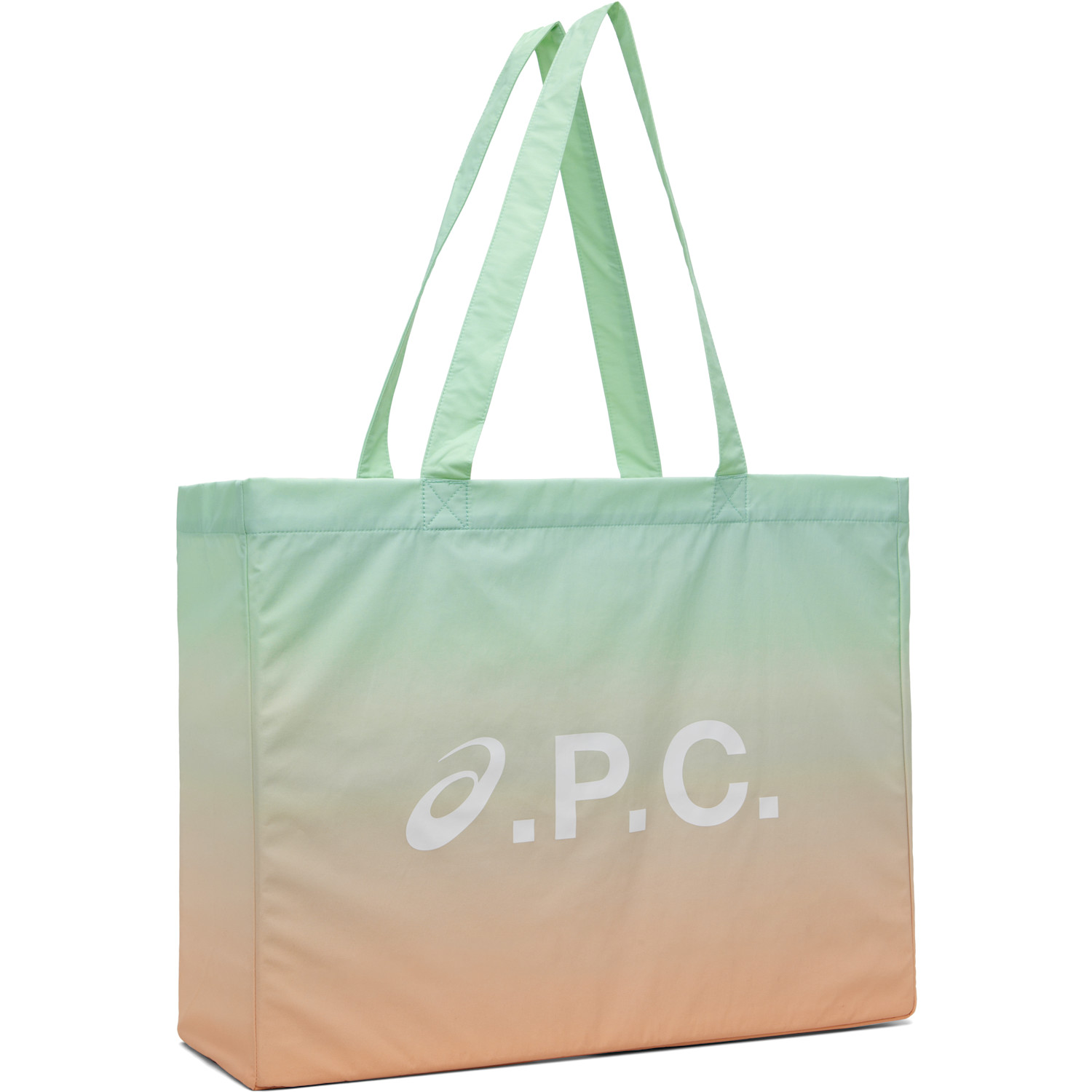  A.p.c. Green & Orange Asics Edition Diane Tote 