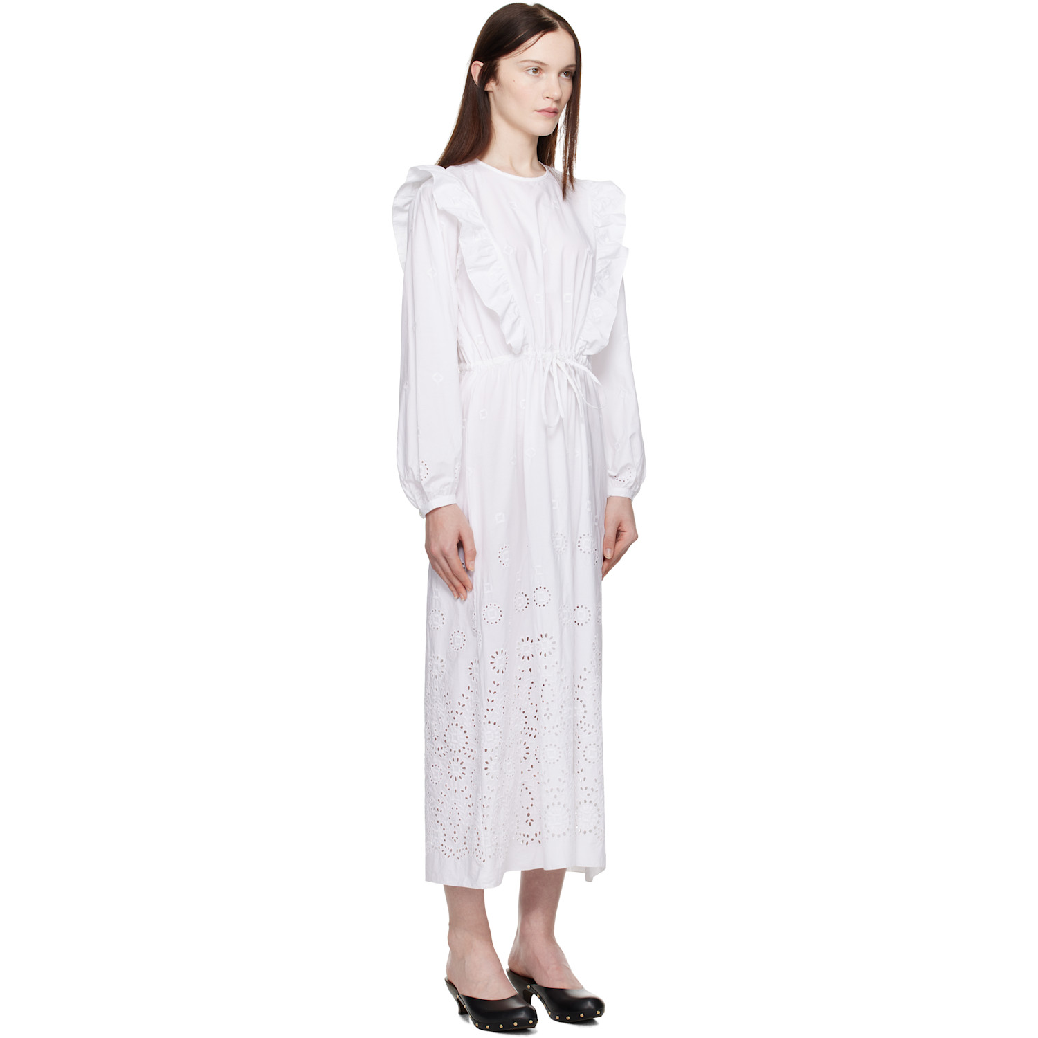  A.p.c. White Ginger Midi Dress 