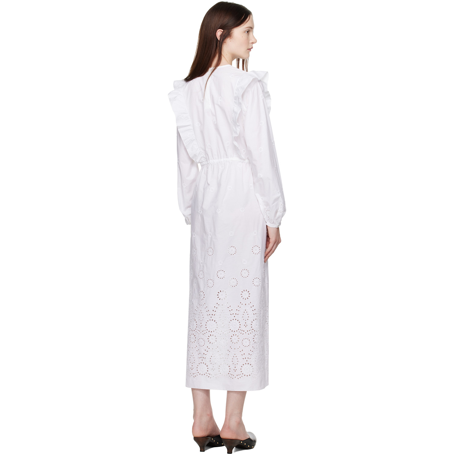  A.p.c. White Ginger Midi Dress 