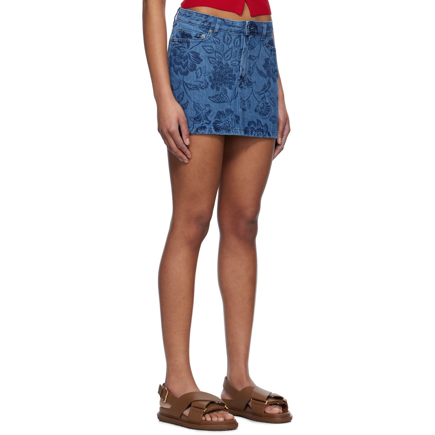  A.p.c. Blue Mini-jupe Denim Miniskirt 