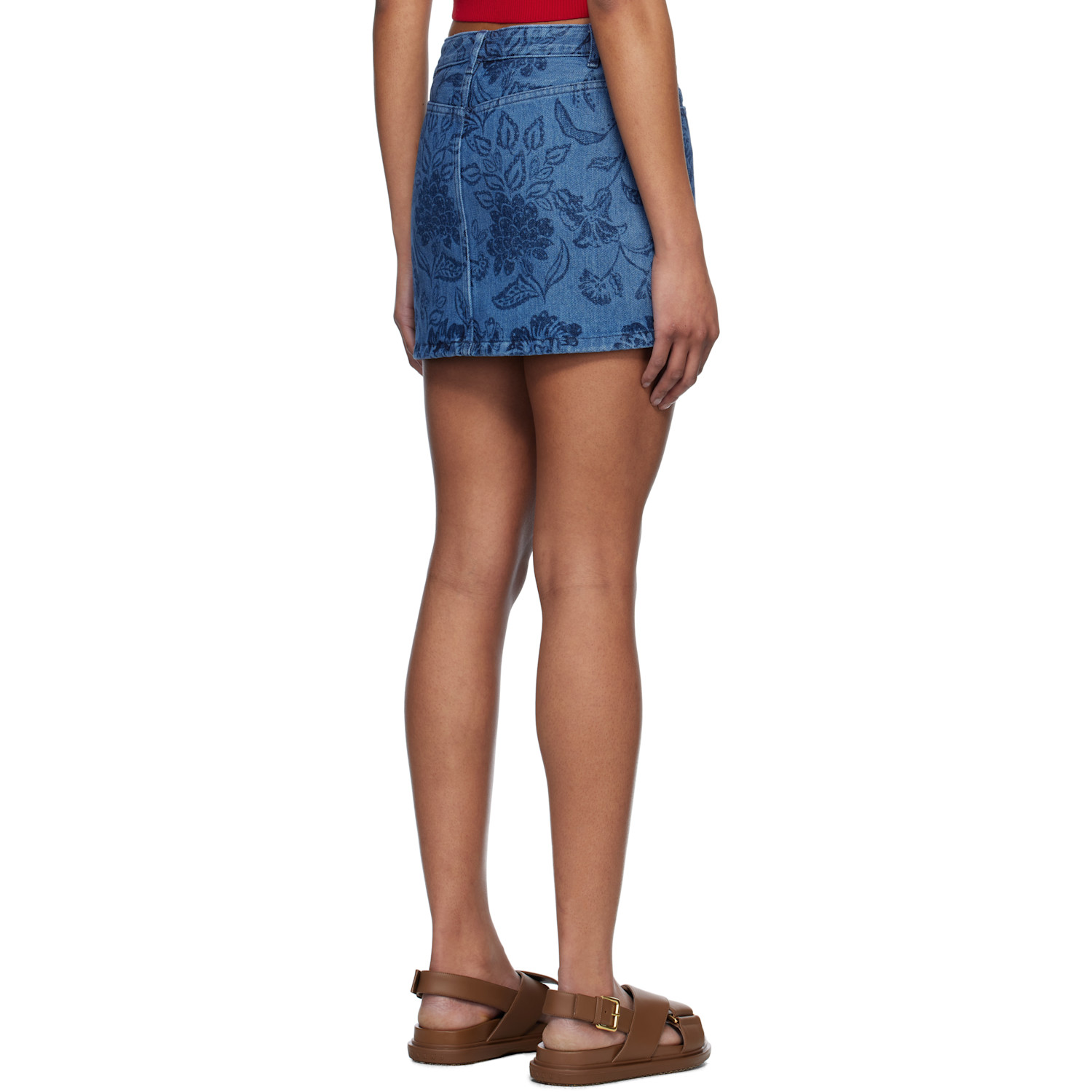  A.p.c. Blue Mini-jupe Denim Miniskirt 