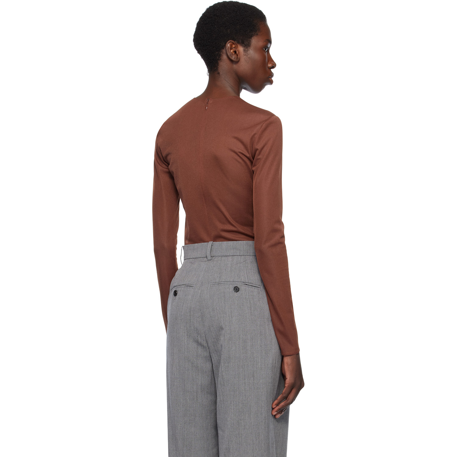  Pushbutton Brown Dummy Shaped Mesh Top 