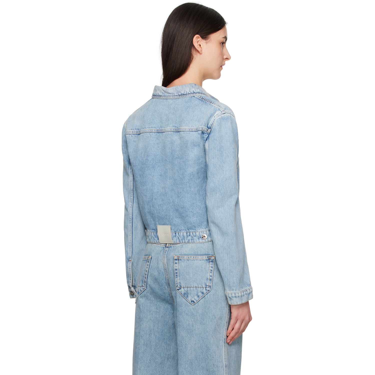  Lanvin Blue Short Denim Jacket 