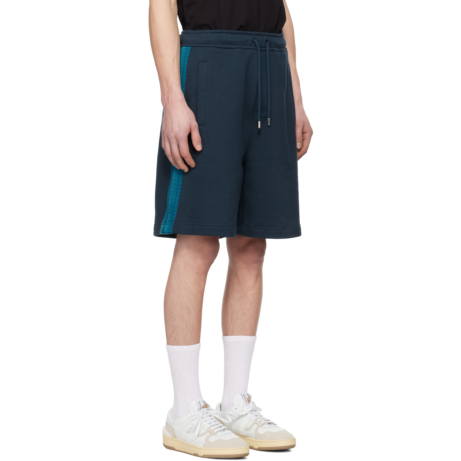  Lanvin Blue Curb Side Shorts 