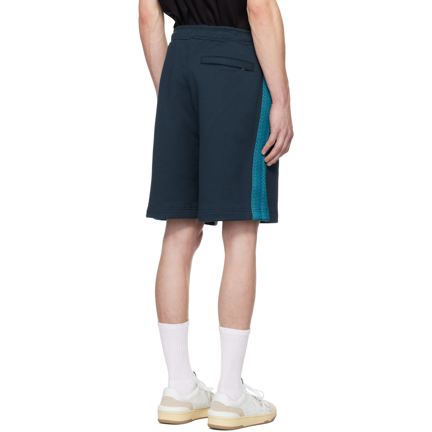  Lanvin Blue Curb Side Shorts 