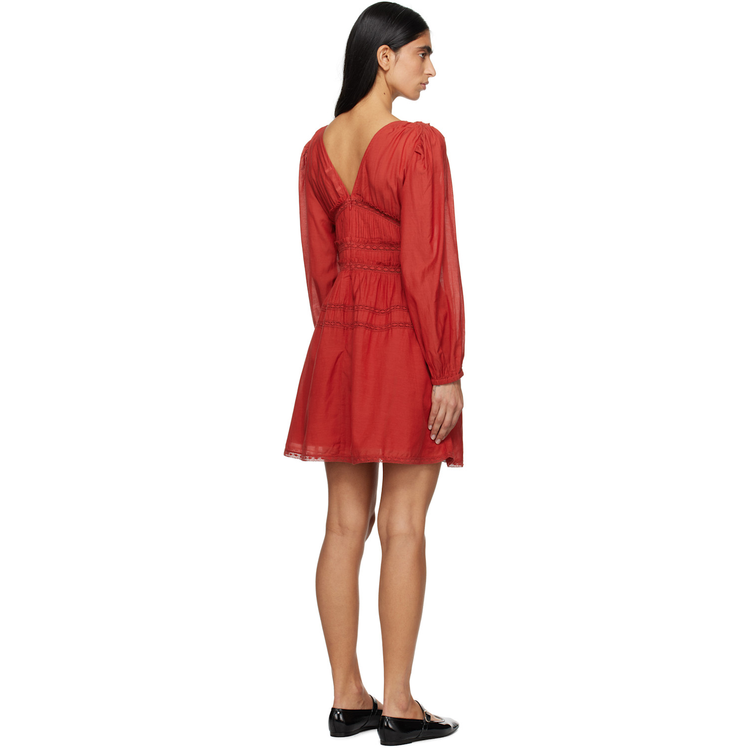  Sea Ny Red Nomi Solid Tunic Minidress 