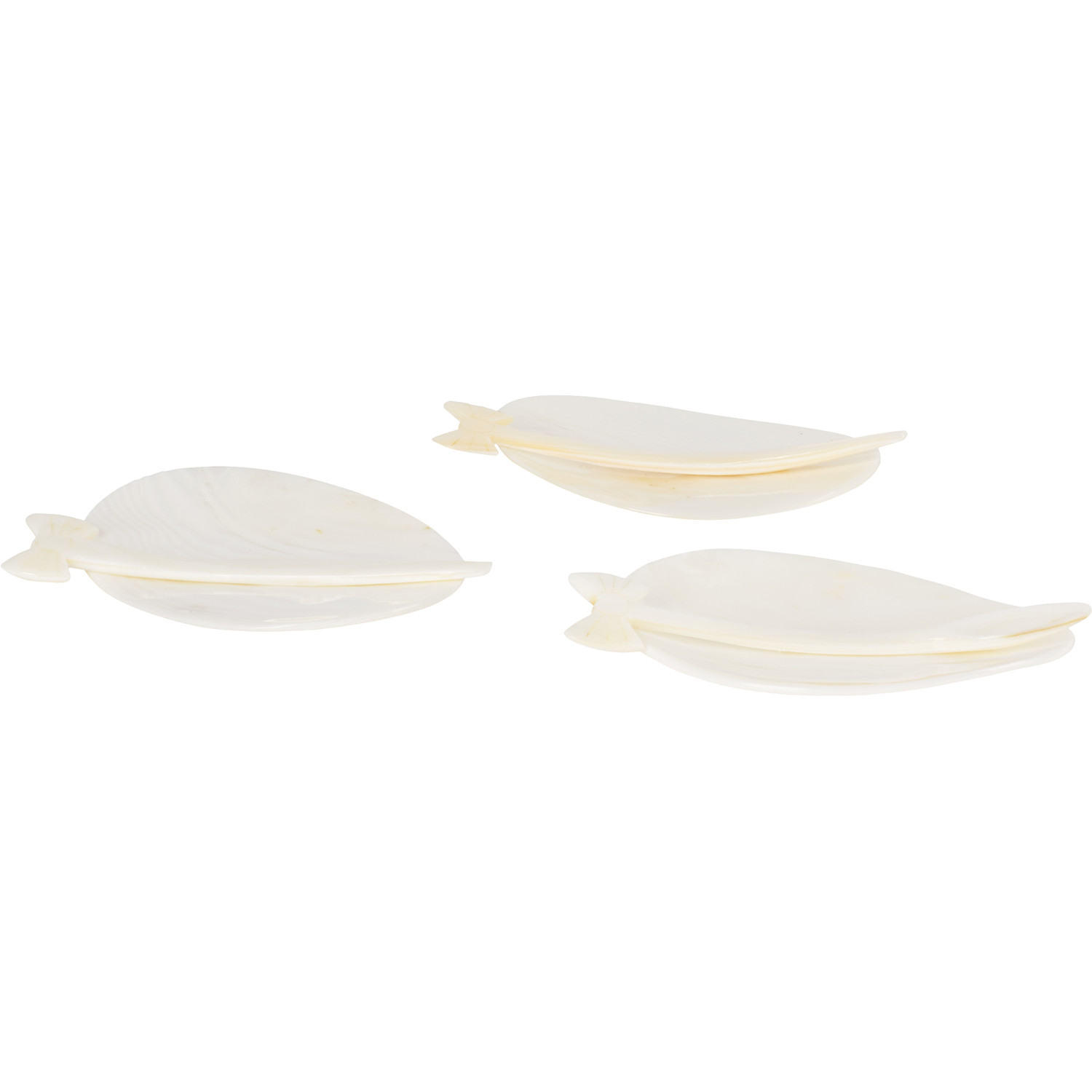  Gohar World Off-white Bow Aperitif Dish Set 
