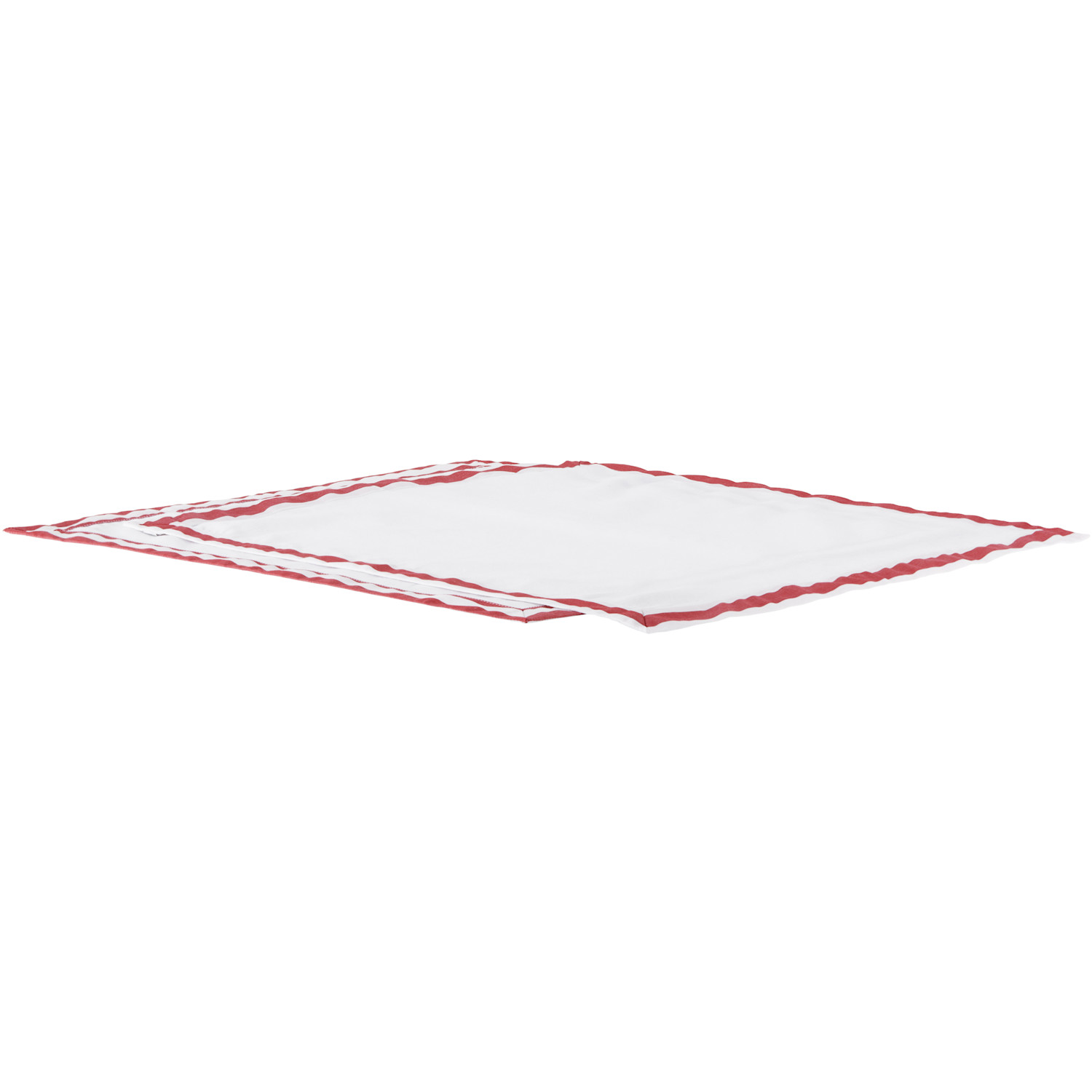  Gohar World Two-pack White & Red Dinner Napkins 