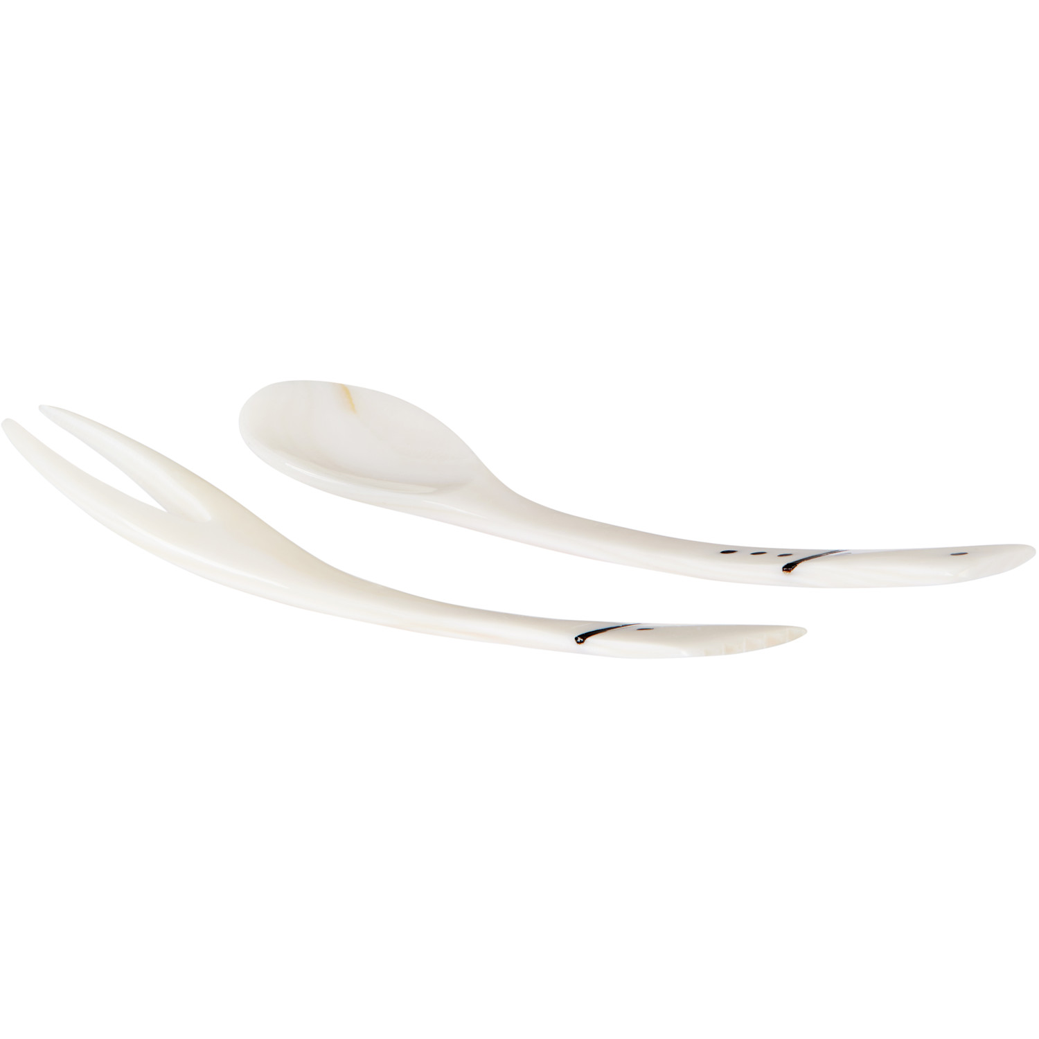  Gohar World Off-white Pick & Spoon Set 