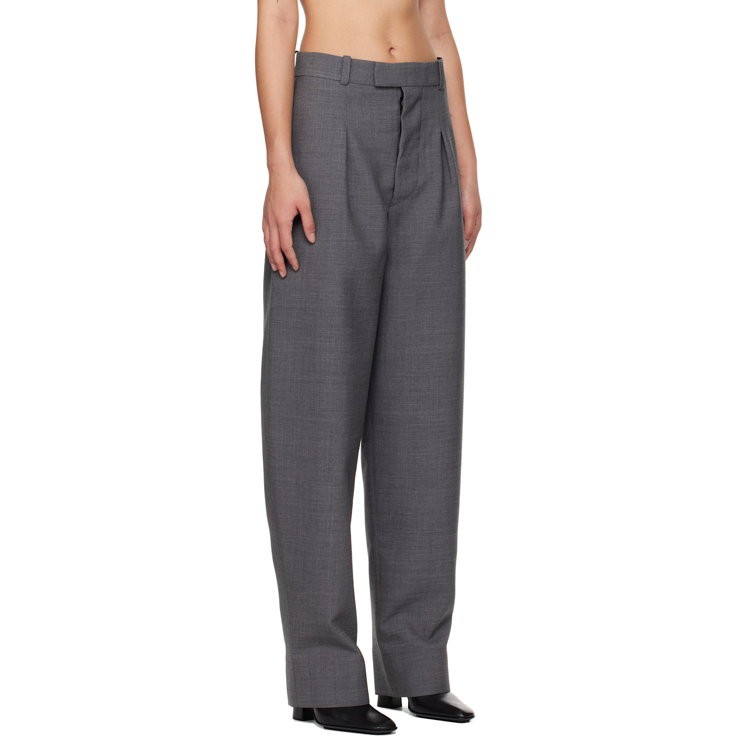  Wardrobe.nyc Gray Hailey Bieber Edition Hb Trousers 