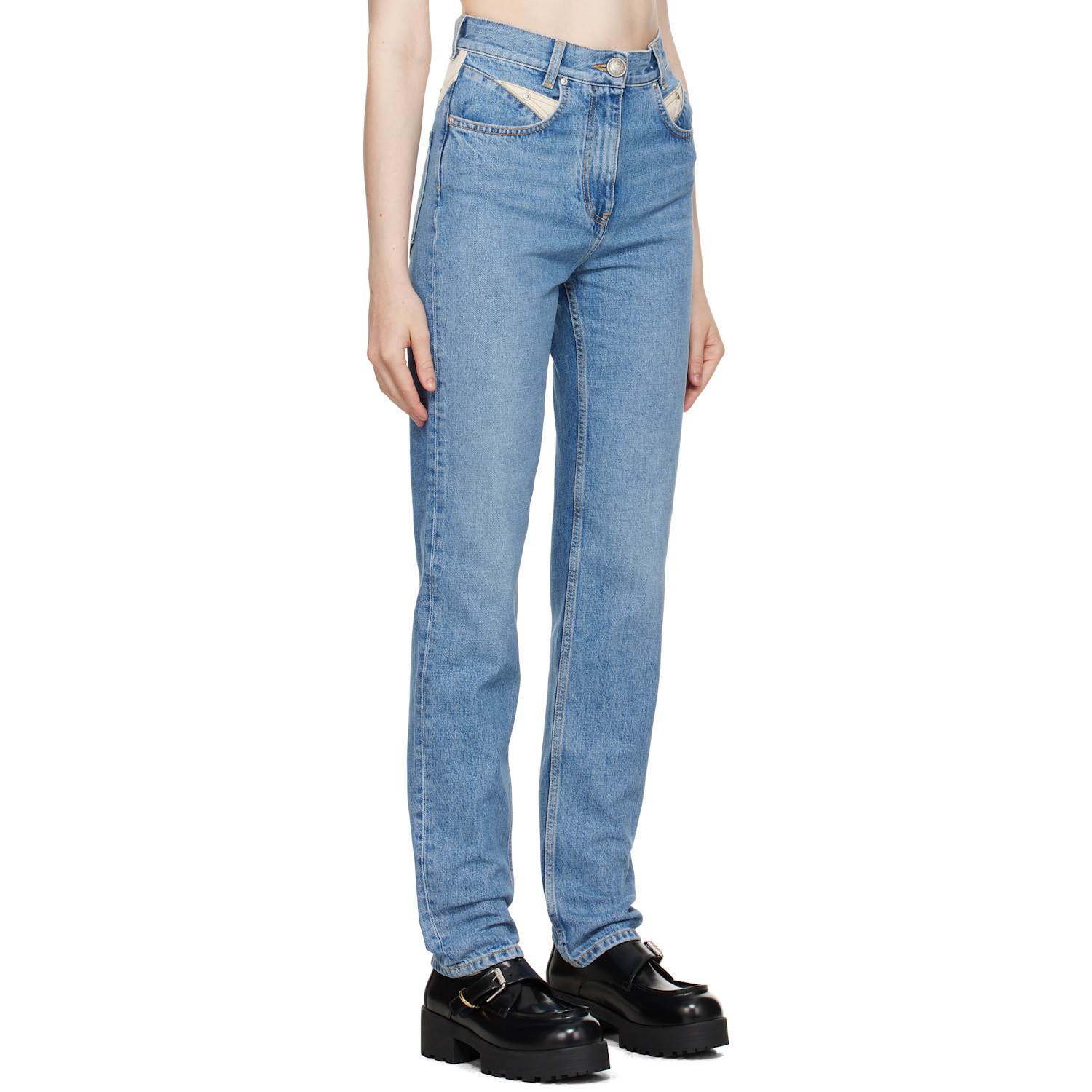  Givenchy Blue Slim Fit Yoke Jeans 