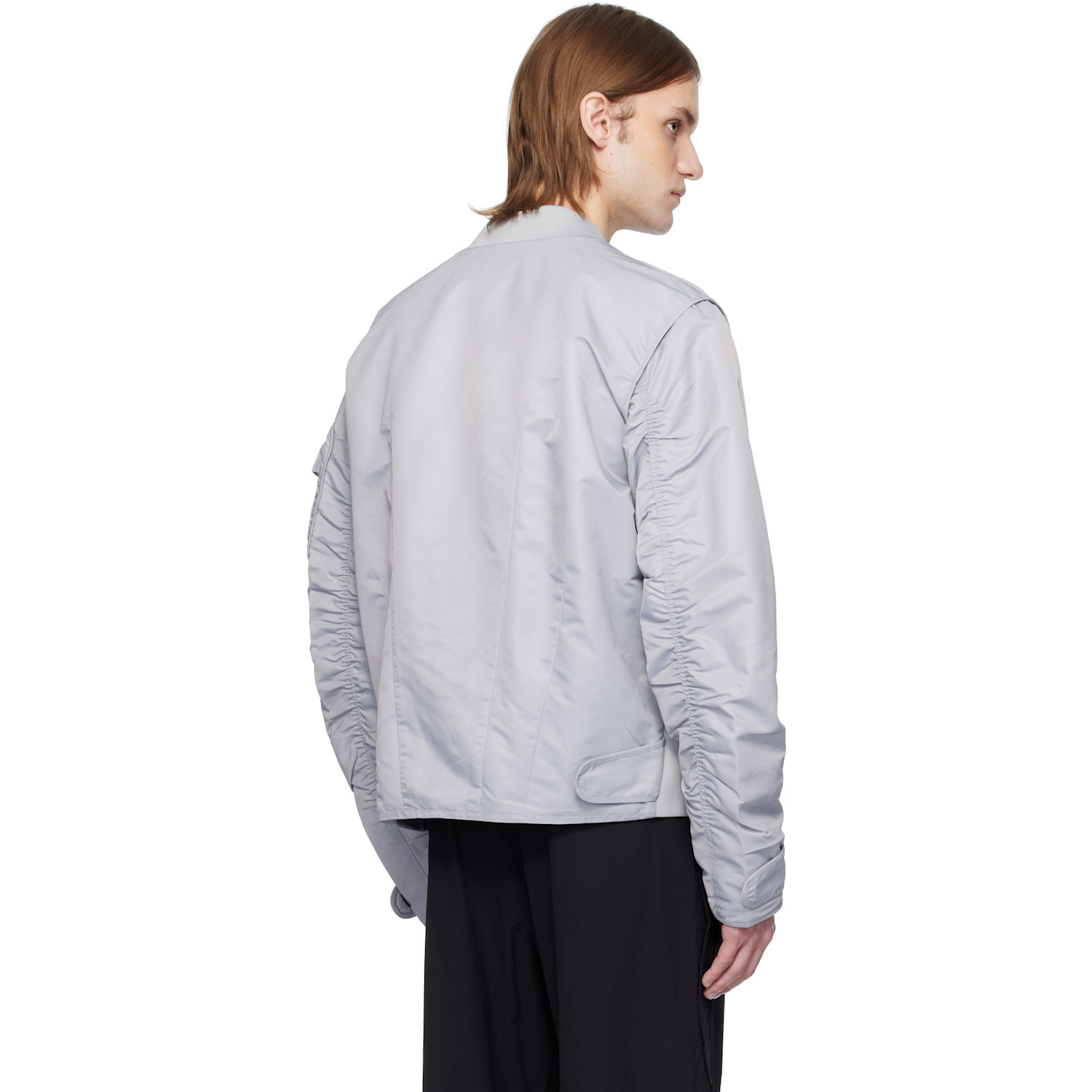  A. A. Spectrum Gray Coressen Padded Reversible Jacket 
