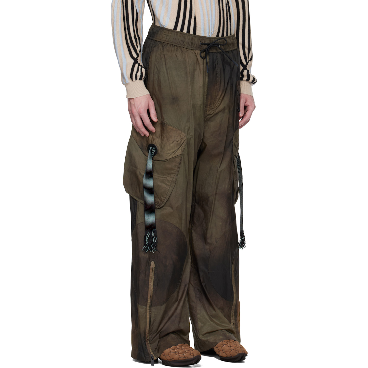  A. A. Spectrum Ssense Exclusive Green Eclipse Cargo Pants 