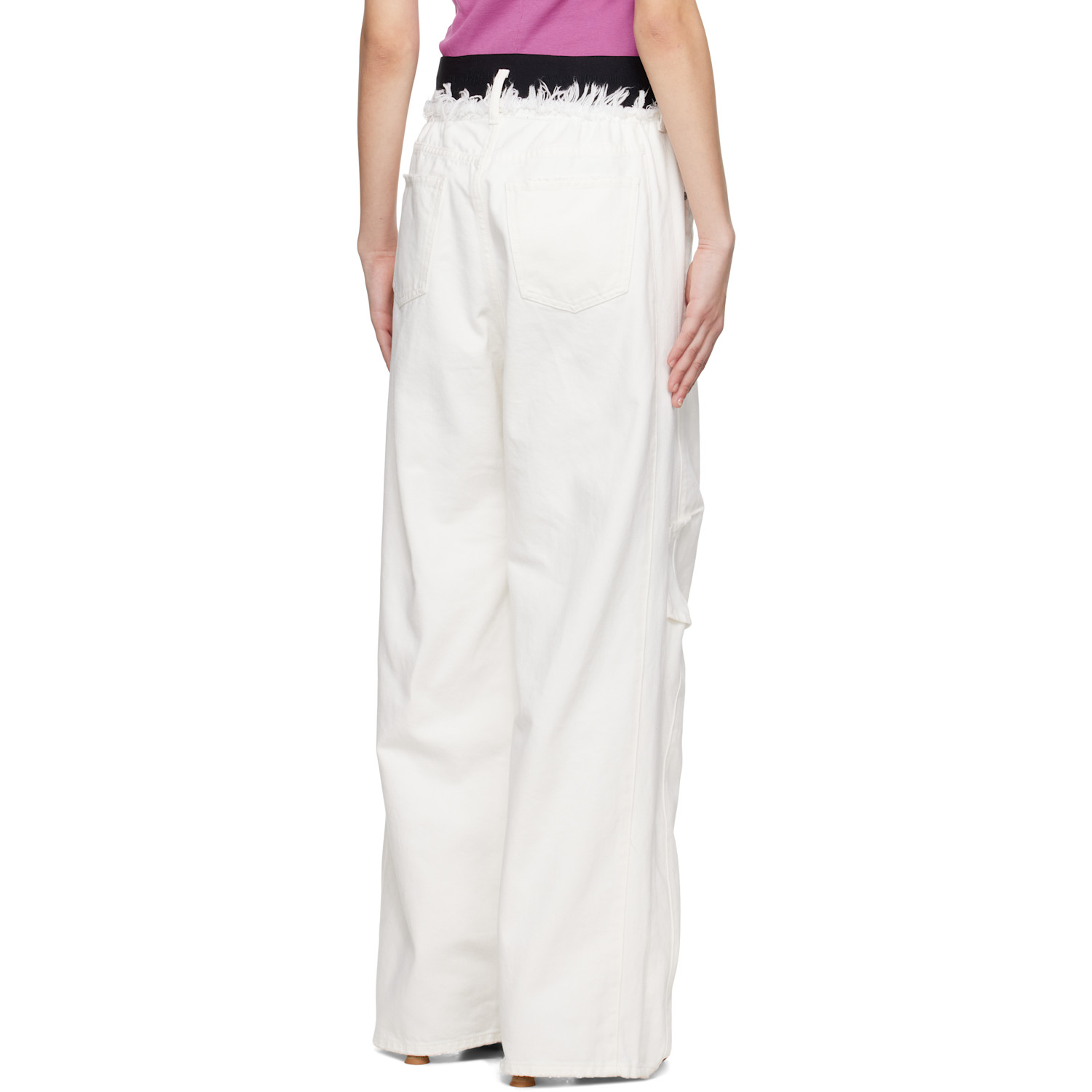  Alainpaul White Knee Jeans 