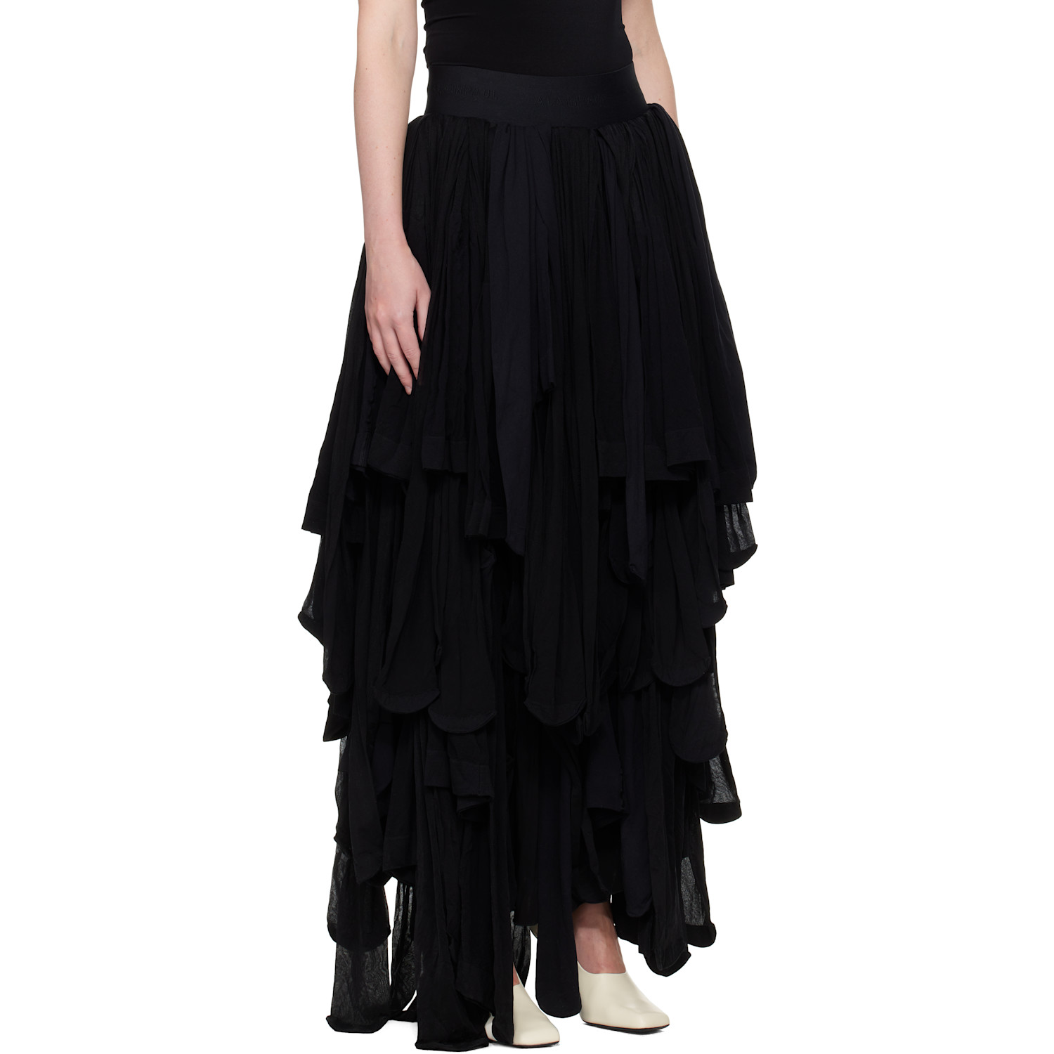  Alainpaul Black Tights Maxi Skirt 