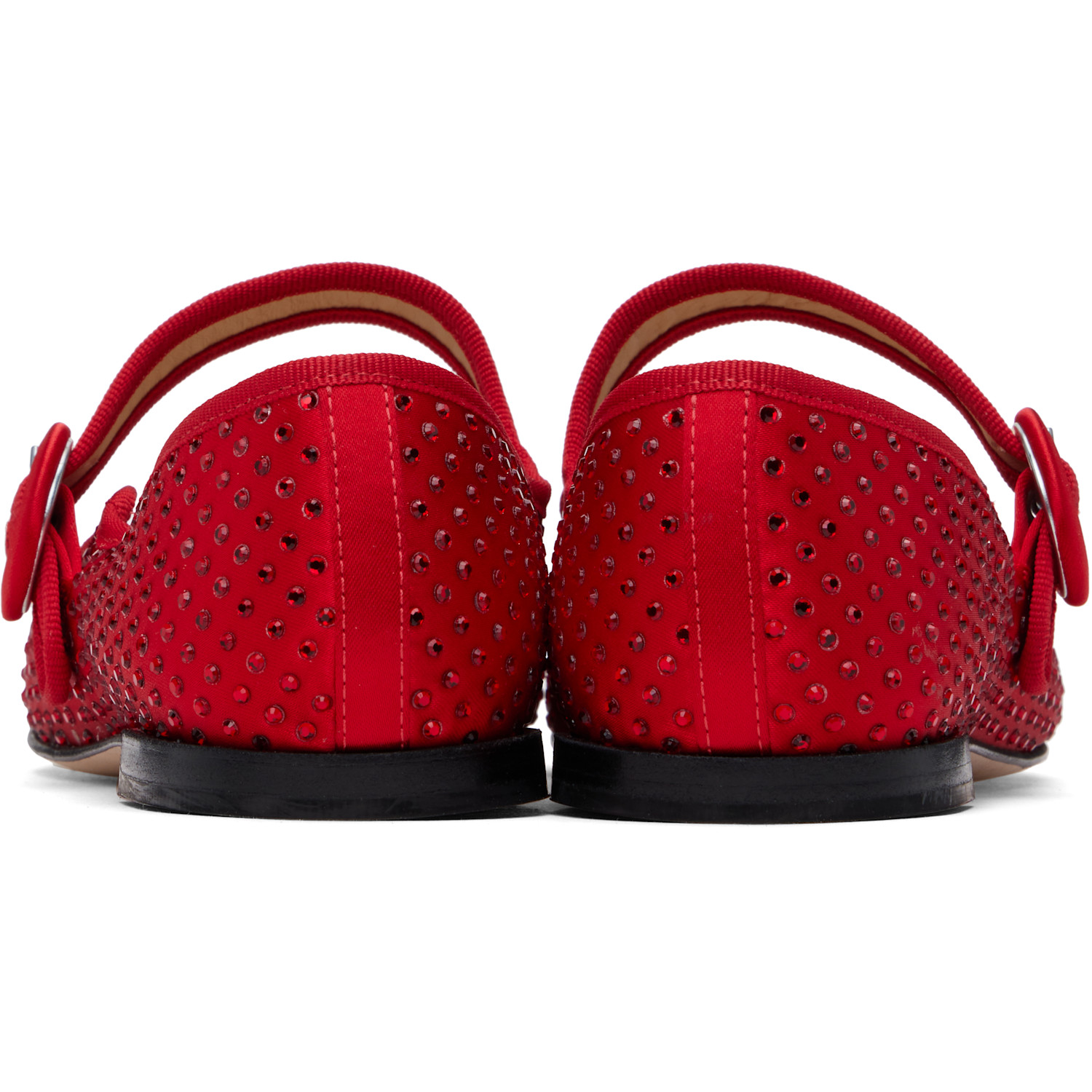  Repetto Red Georgia Mary Jane Ballerina Flats 
