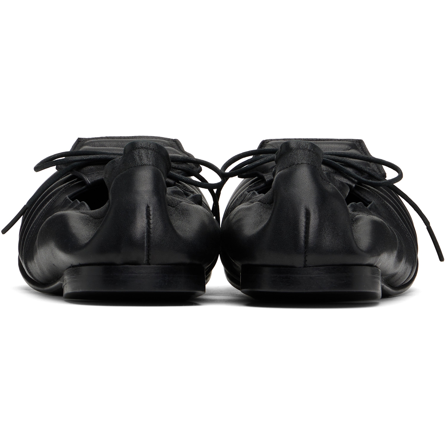  No Idea Black Big Foot Football Flat Loafers 
