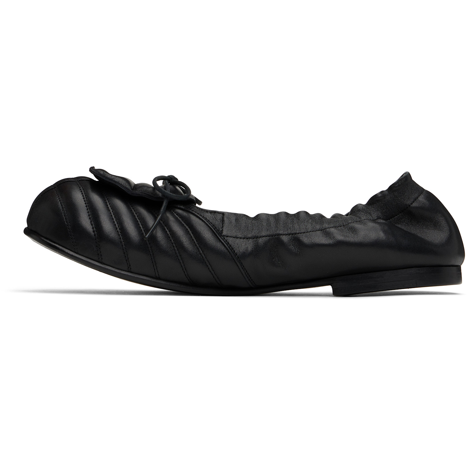  No Idea Black Big Foot Football Flat Loafers 