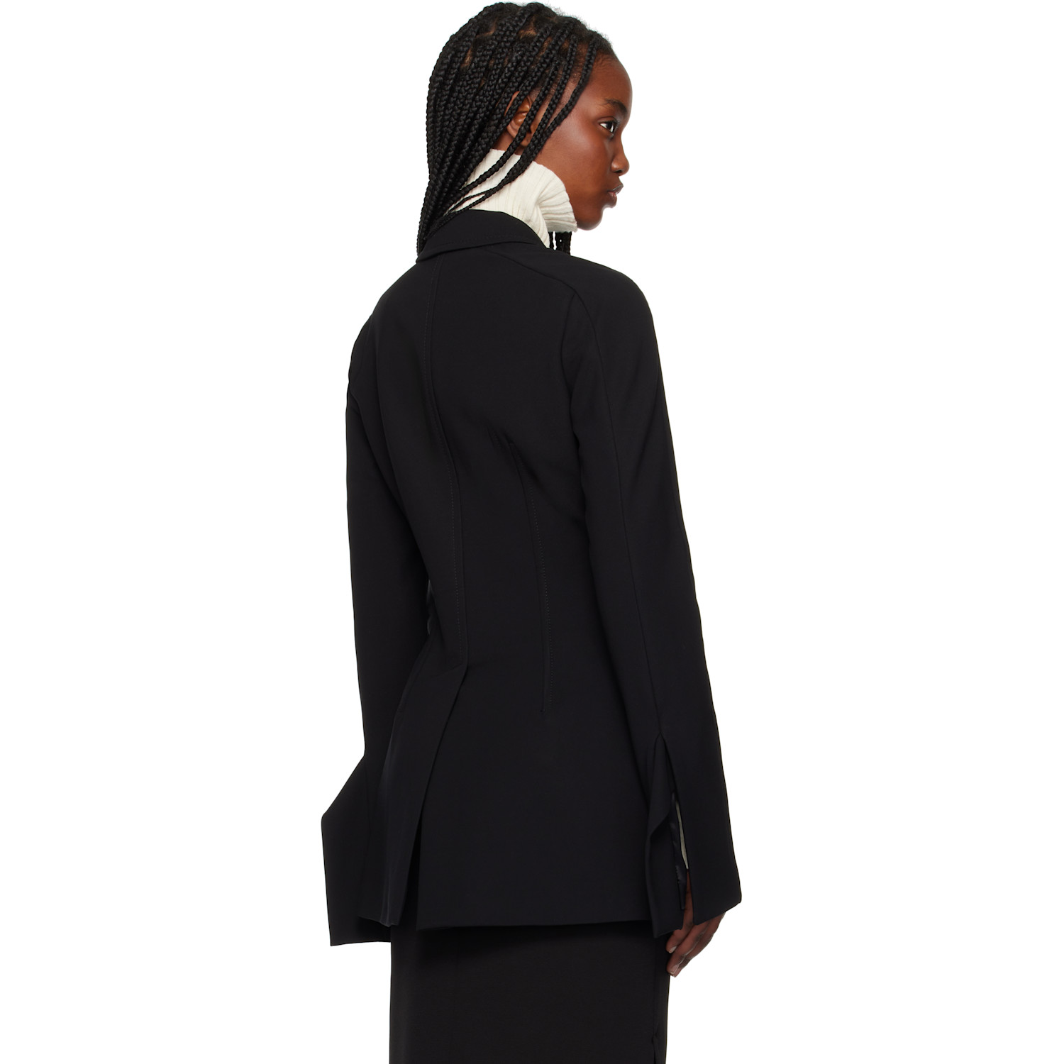  Sportmax Black Cabreo Blazer 