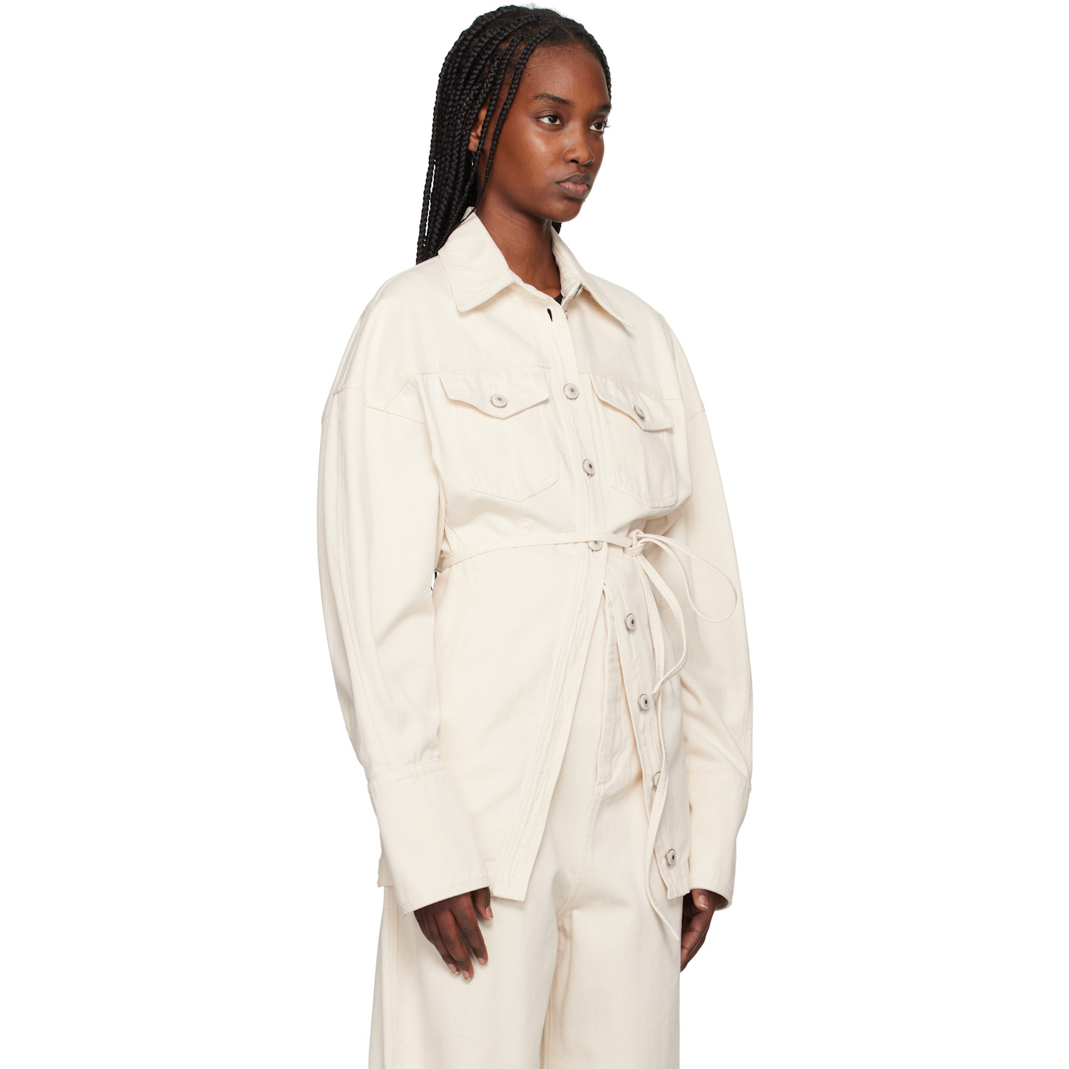  Sportmax Off-white Biblios Denim Jacket 