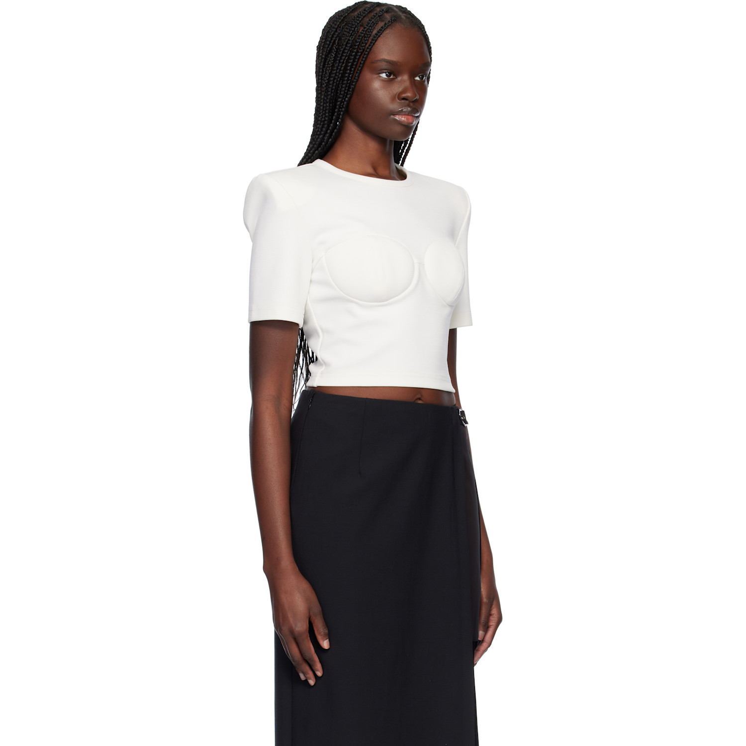  Nensi Dojaka Off-white Beatrice Bustier T-shirt 
