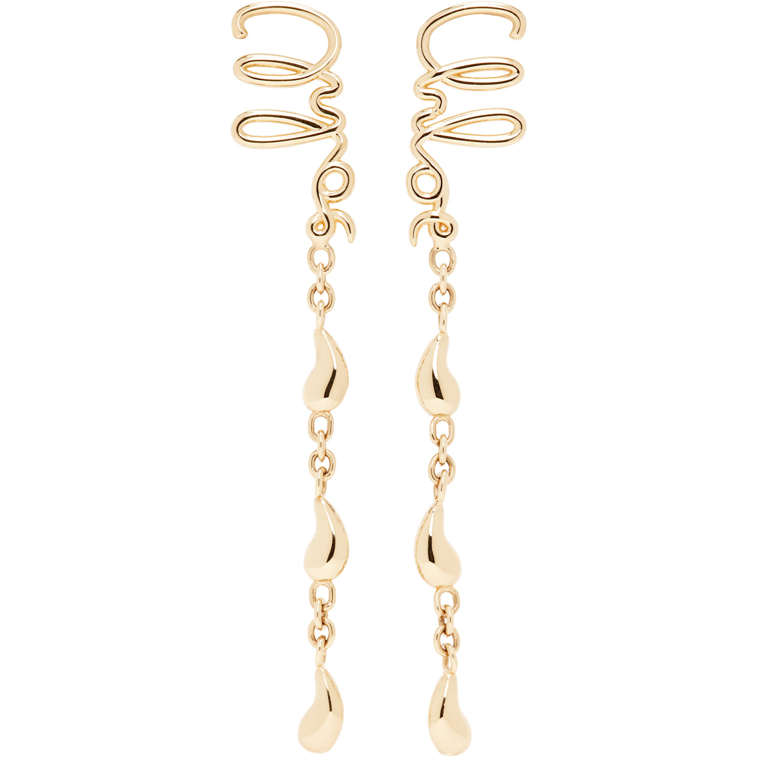 Chloé Gold 'The Chloé Iconic Dangling' Earrings