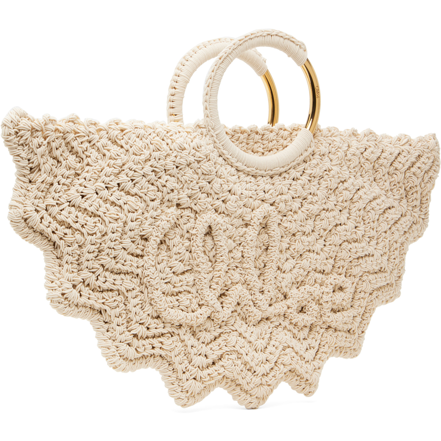  Chloé Off-white Small Bracelet Paravent Tote 