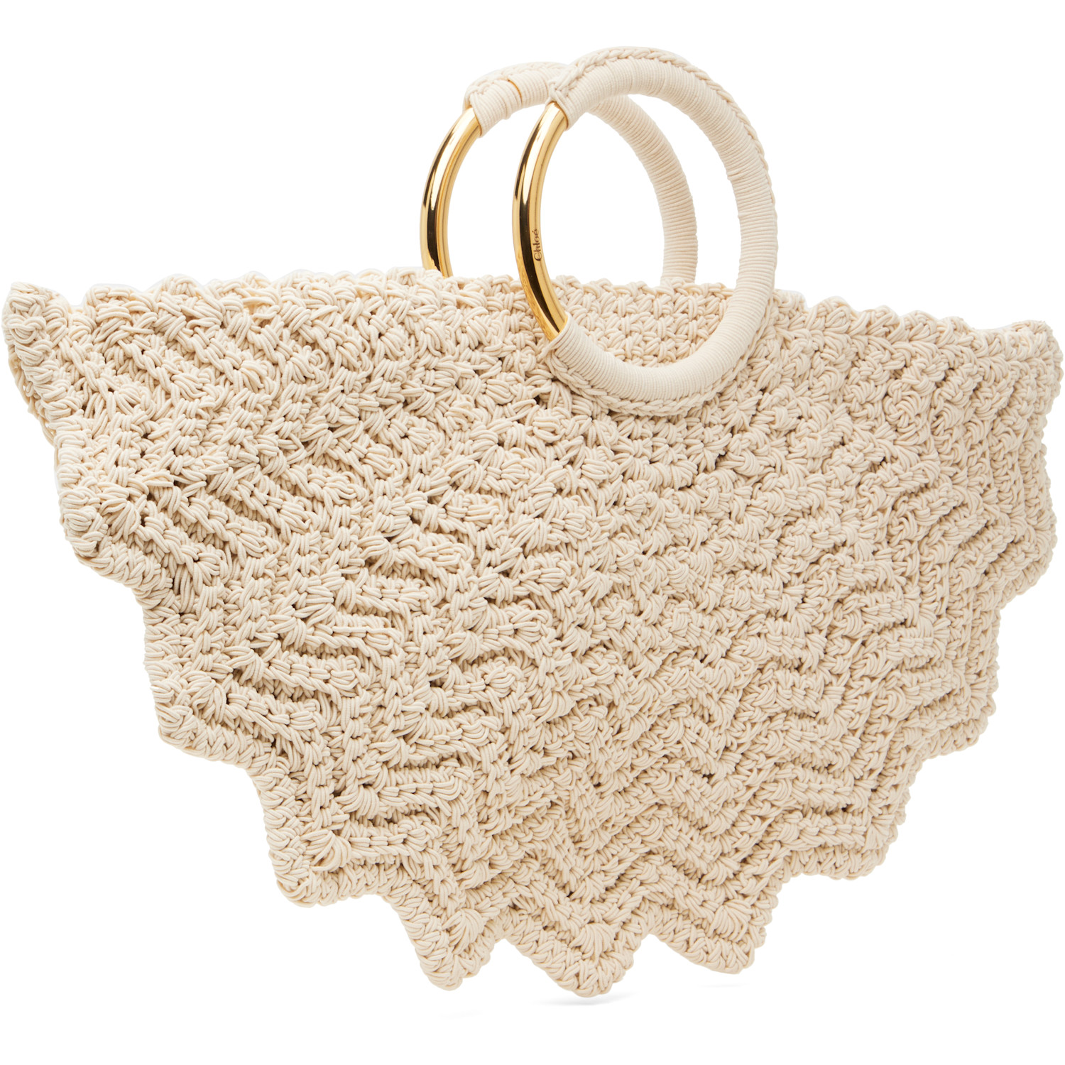  Chloé Off-white Small Bracelet Paravent Tote 