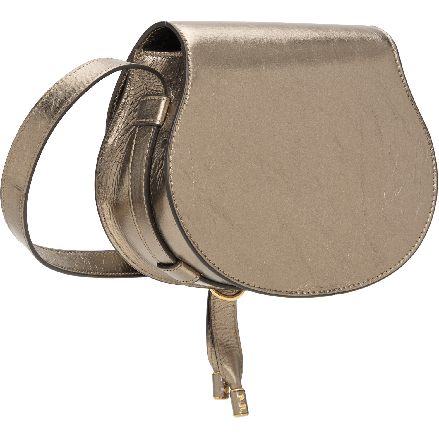  Chloé Silver Small Marcie Saddle Bag 