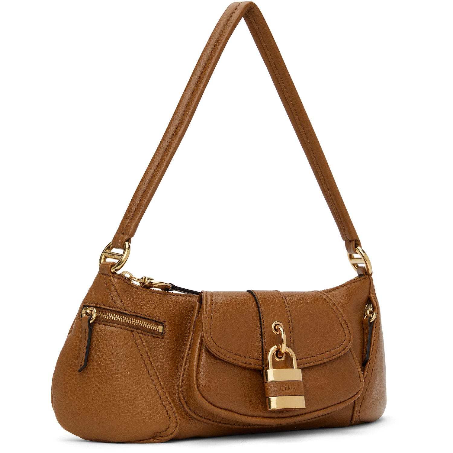  Chloé Brown 'the 99' Shoulder Bag 