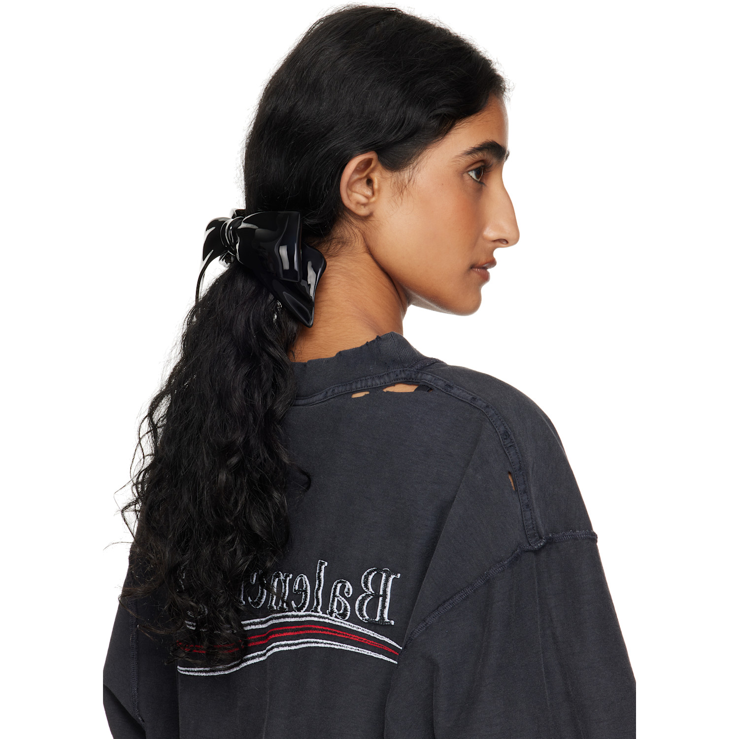  Balenciaga Black Angie Hair Clip 