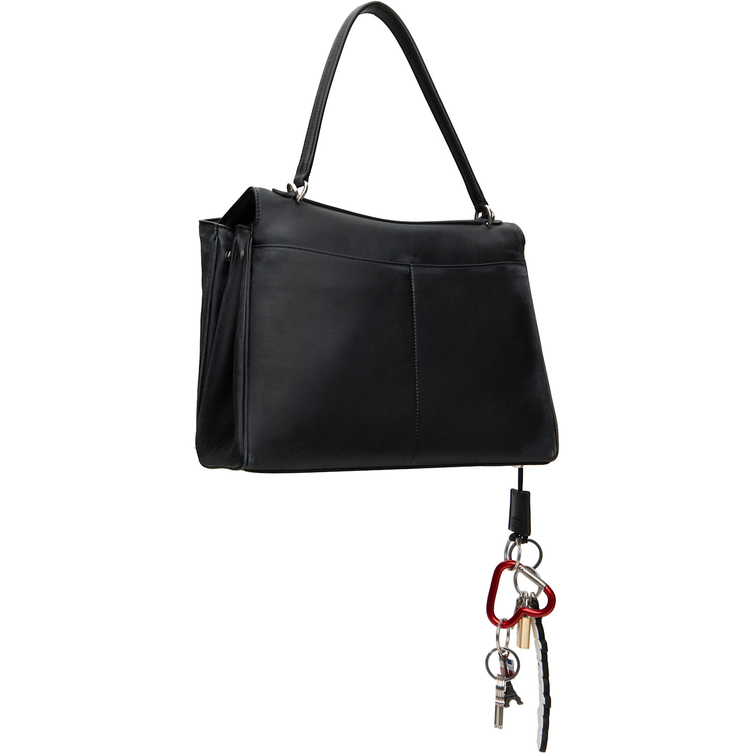  Balenciaga Black Rodeo Medium With One Charm Bag 