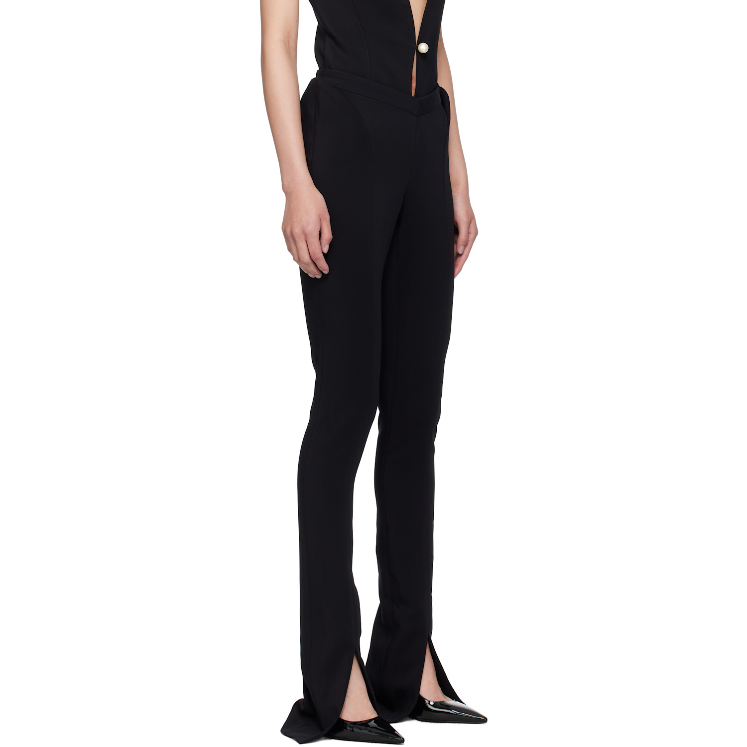  Mugler Black Tailored Trousers 